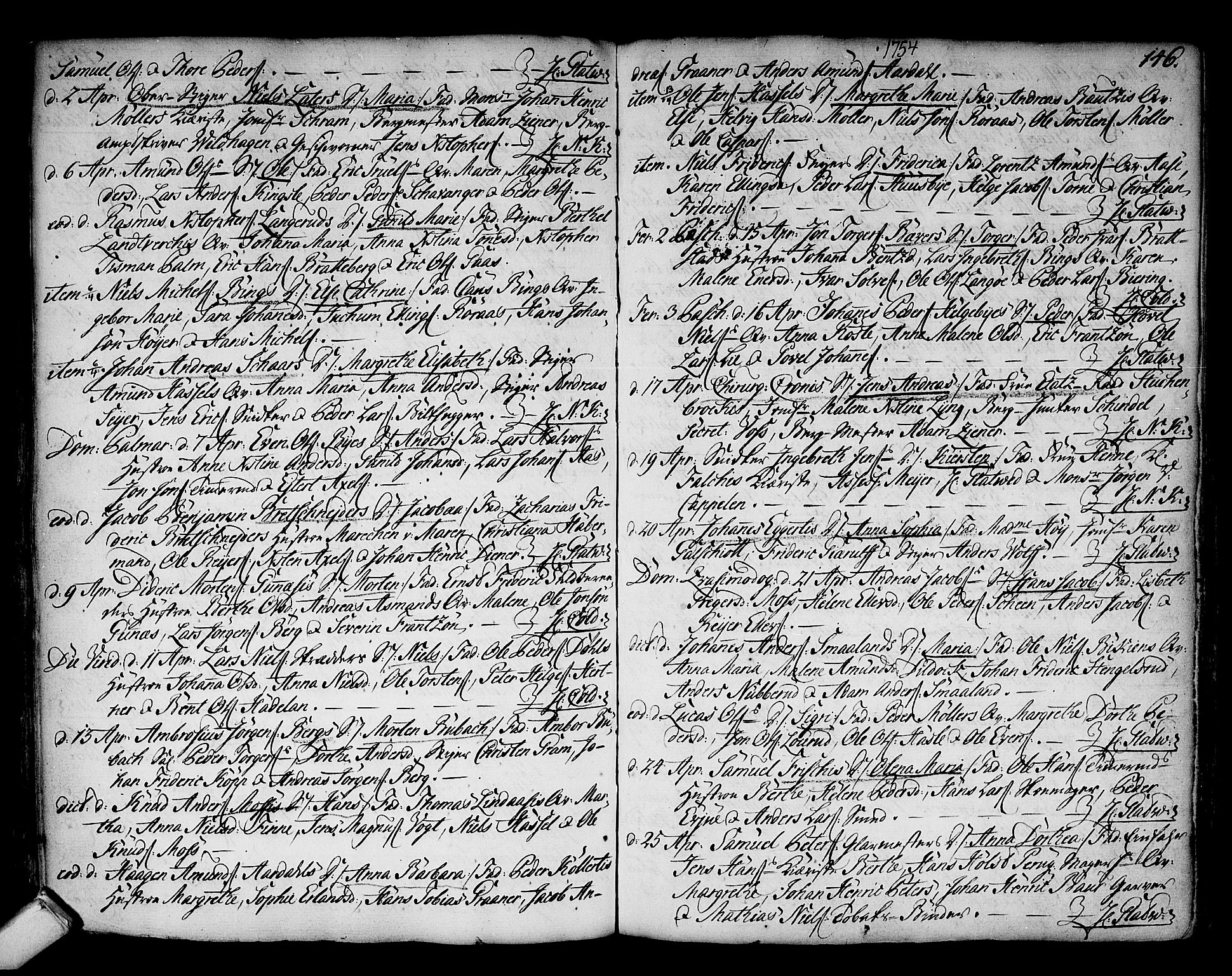 Kongsberg kirkebøker, SAKO/A-22/F/Fa/L0003: Parish register (official) no. I 3, 1744-1755, p. 146