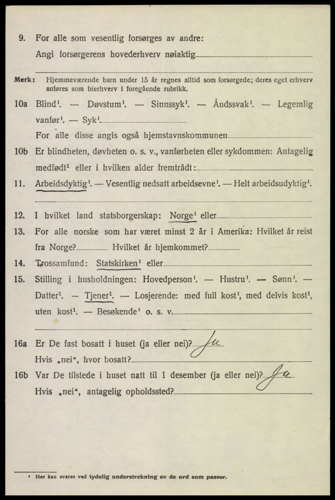 SAH, 1920 census for Nord-Fron, 1920, p. 8419