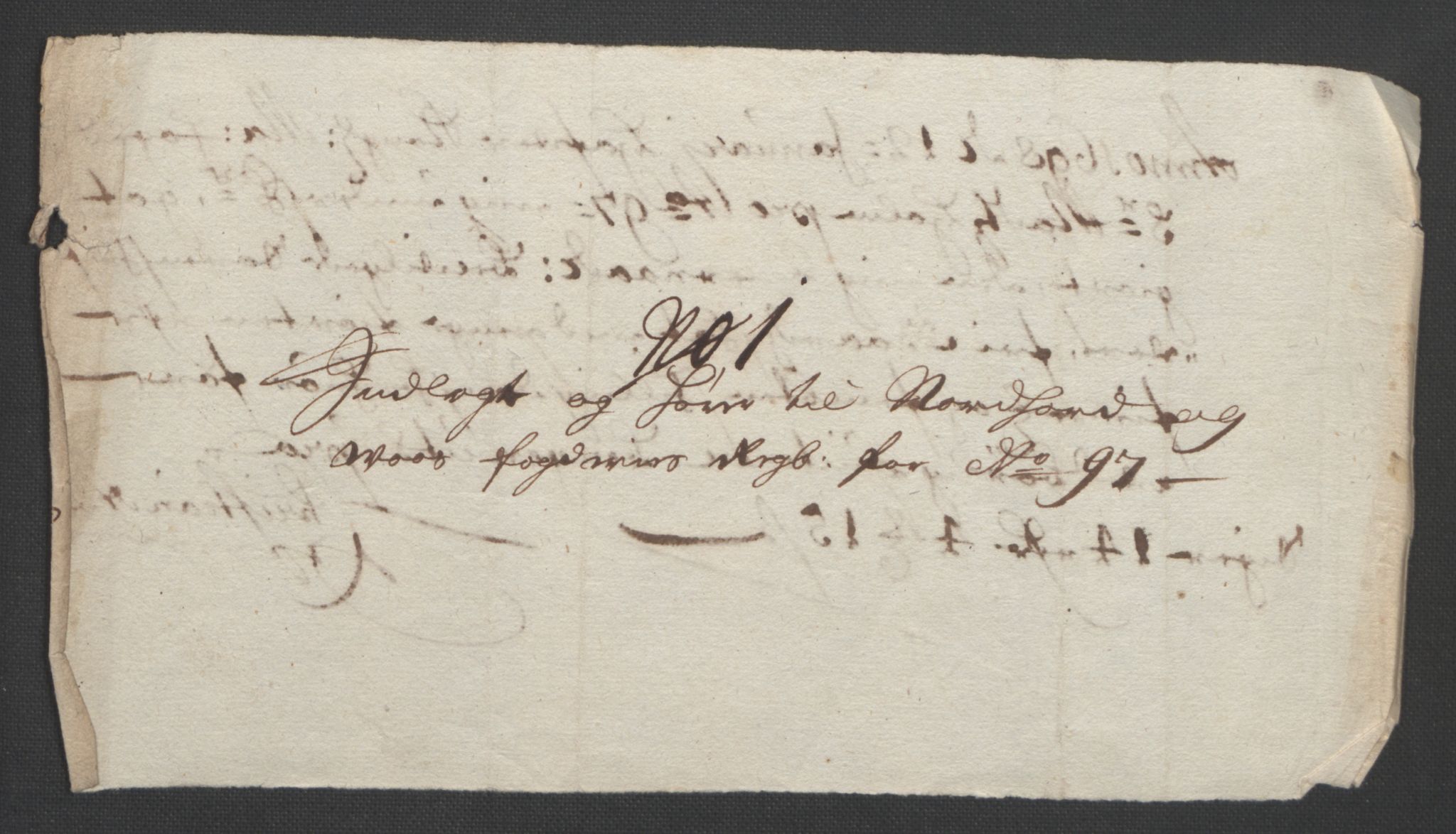 Rentekammeret inntil 1814, Reviderte regnskaper, Fogderegnskap, RA/EA-4092/R51/L3183: Fogderegnskap Nordhordland og Voss, 1695-1697, p. 454