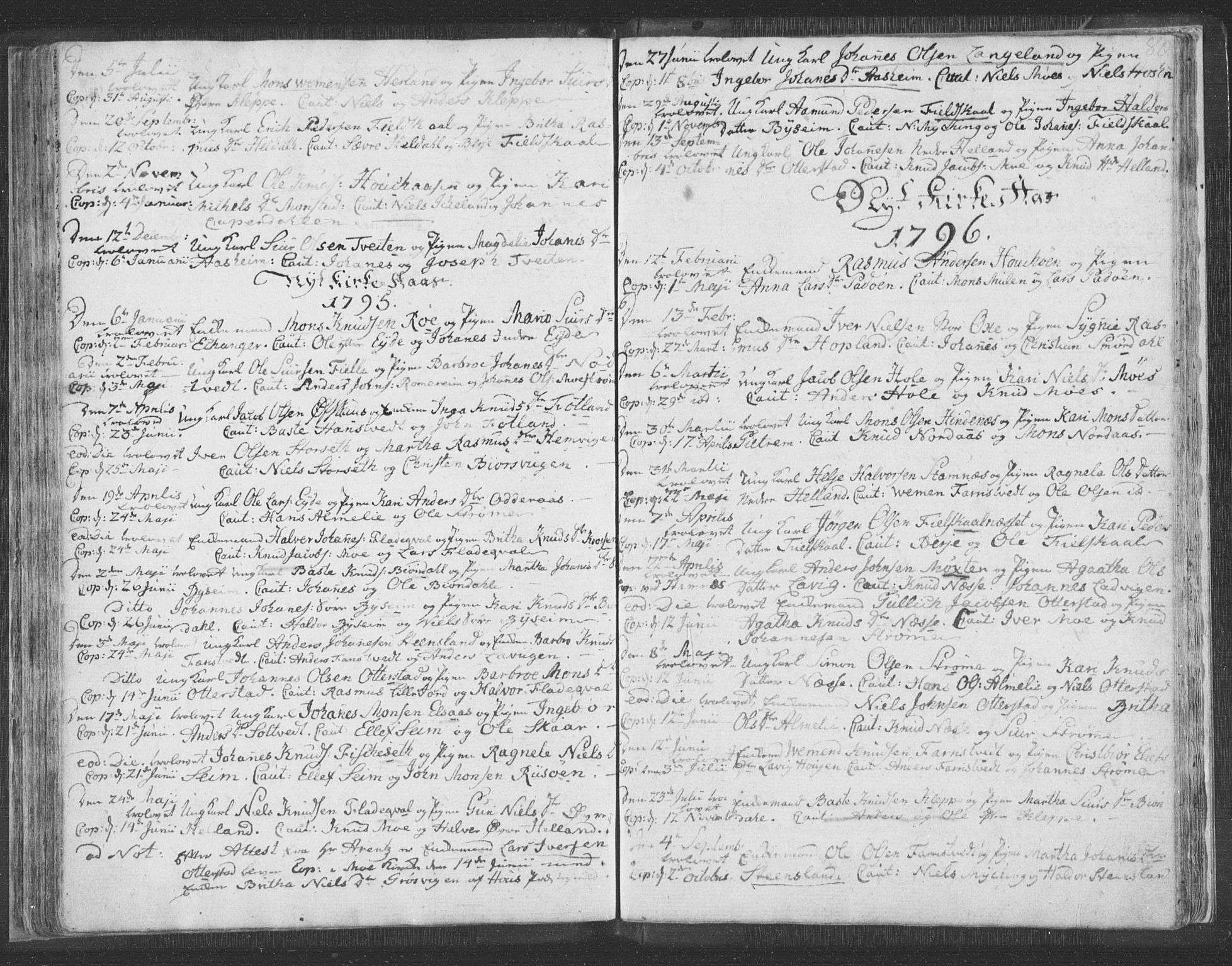 Hosanger sokneprestembete, AV/SAB-A-75801/H/Haa: Parish register (official) no. A 3, 1793-1811, p. 79b-80a