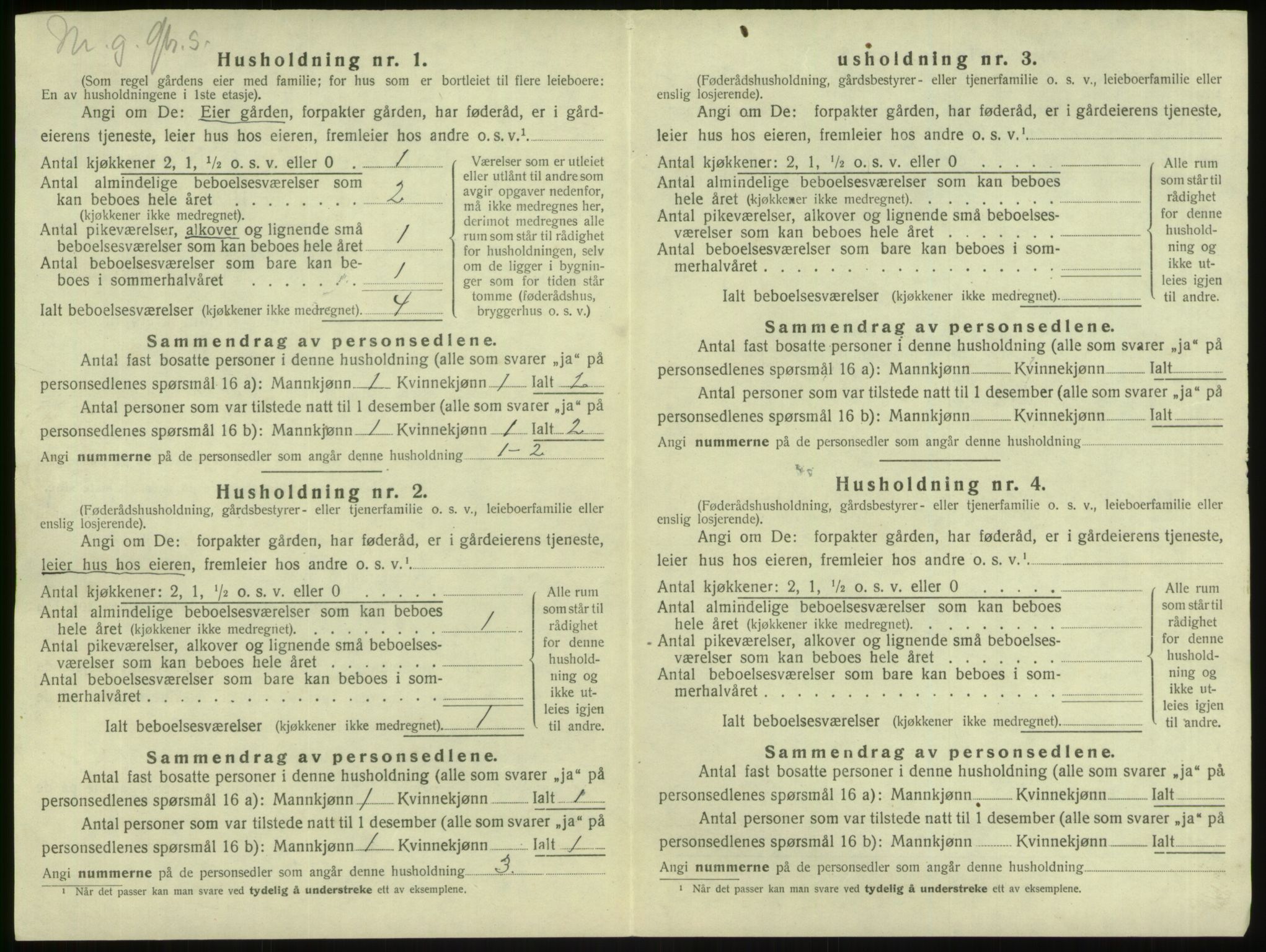 SAB, 1920 census for Lindås, 1920, p. 474