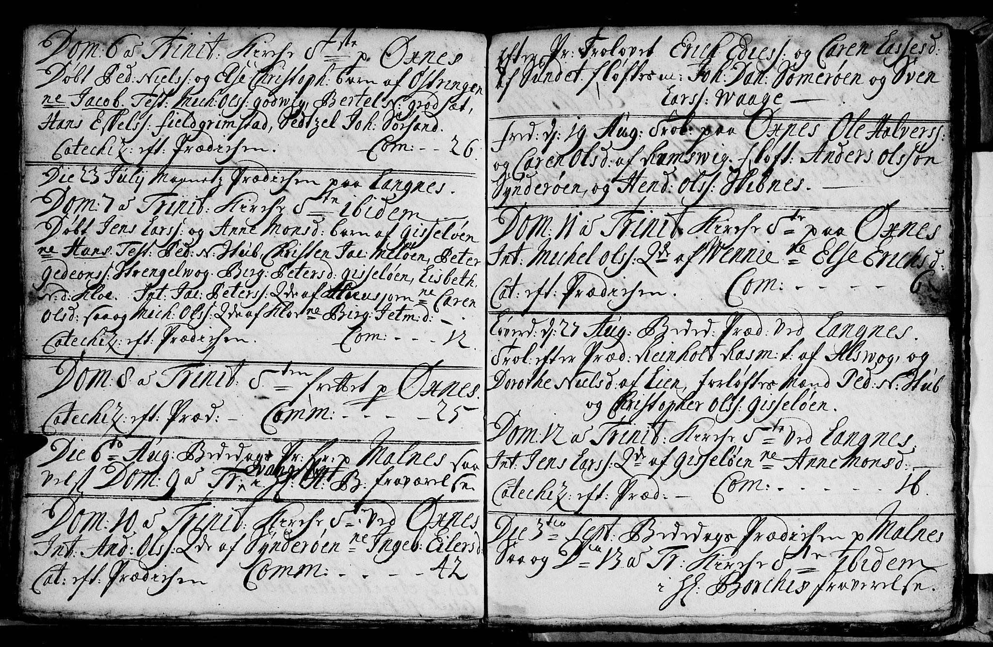 Ministerialprotokoller, klokkerbøker og fødselsregistre - Nordland, SAT/A-1459/893/L1328: Parish register (official) no. 893A01, 1718-1749