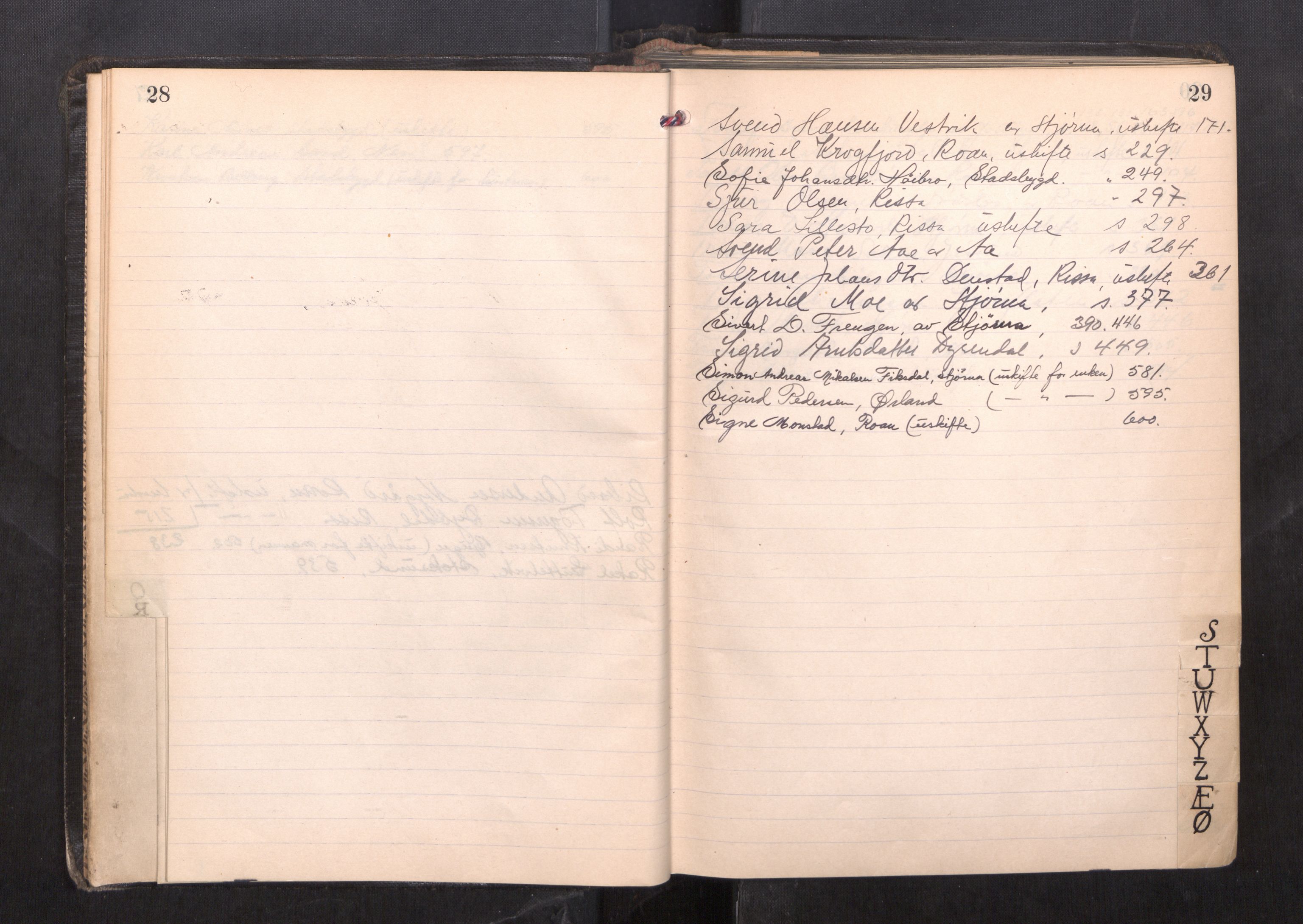 Fosen sorenskriveri, AV/SAT-A-1107/1/3/3B/L0016: Skiftebehandlingsprotokoll, 1932-1936, p. 28-29
