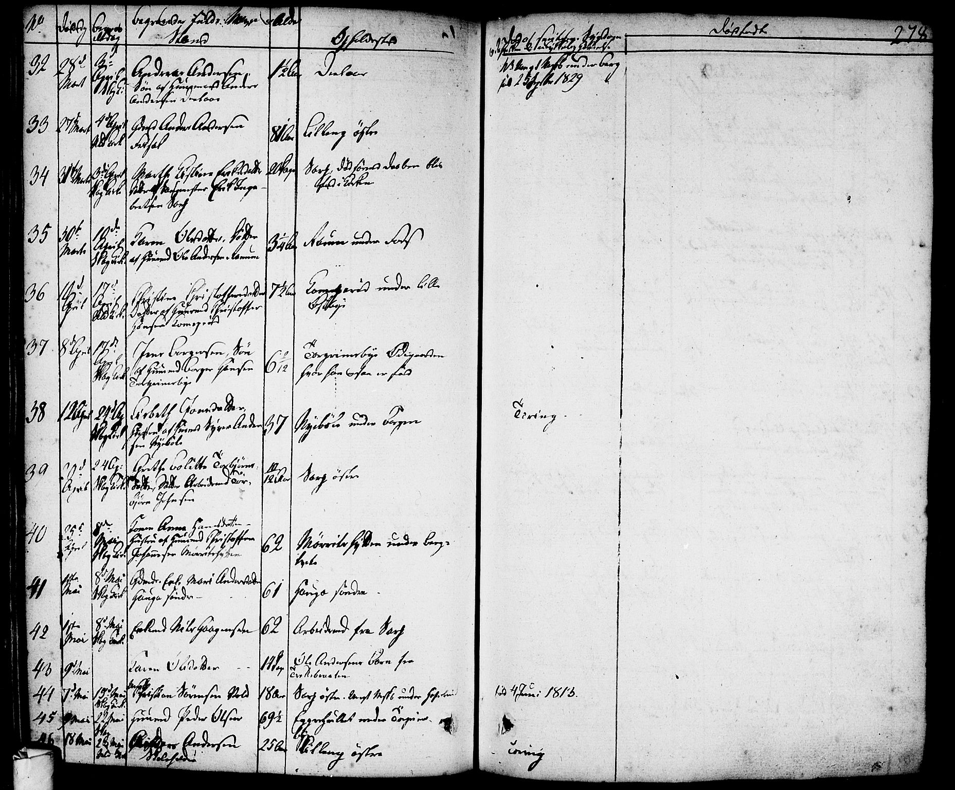 Skjeberg prestekontor Kirkebøker, AV/SAO-A-10923/F/Fa/L0005: Parish register (official) no. I 5, 1830-1845, p. 278