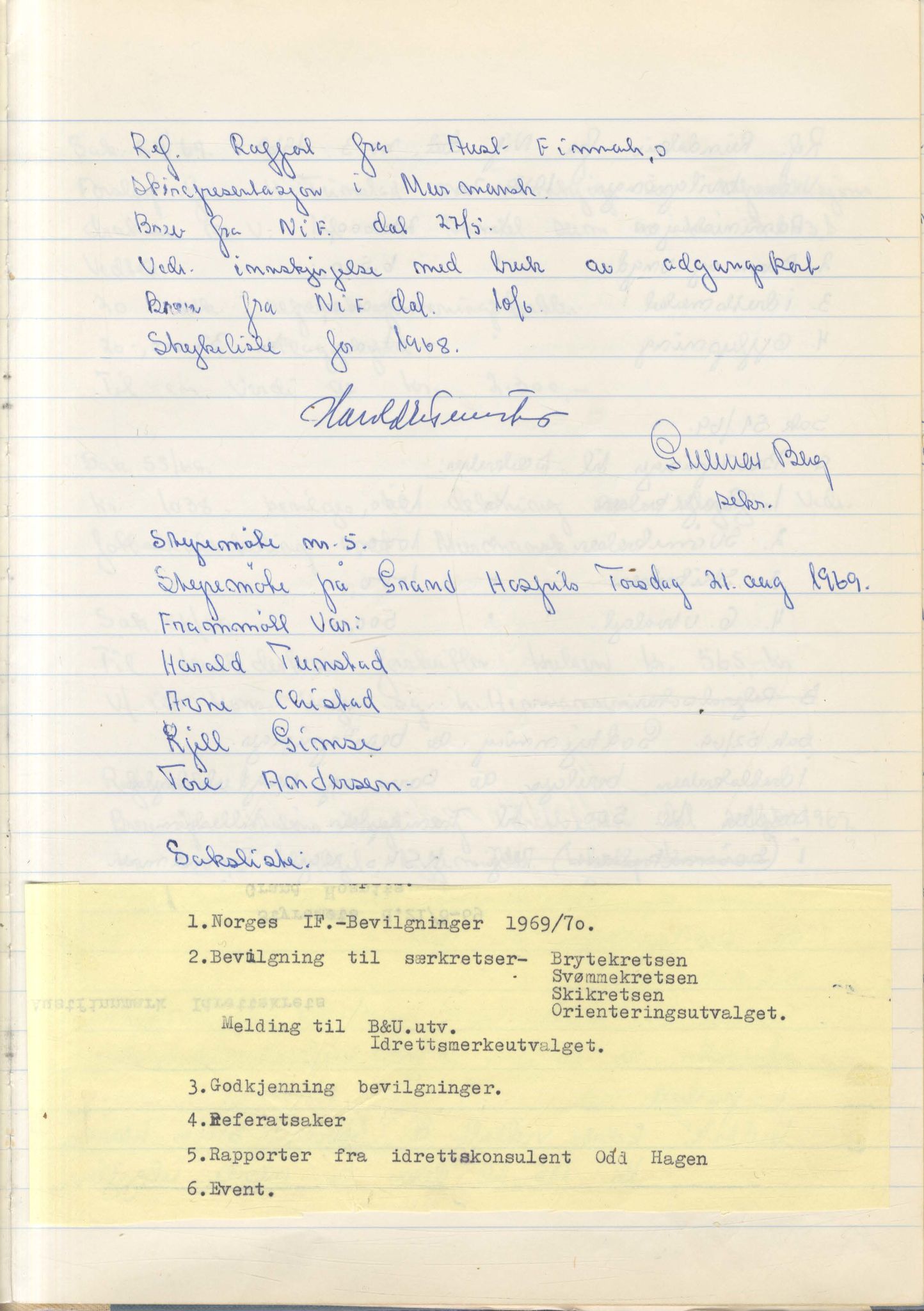 Aust-Finnmark Idrettskrets , FMFB/A-1041/A/L0007: Møteprotokoll for arbeidsutvalg, 1963-1971, p. 178