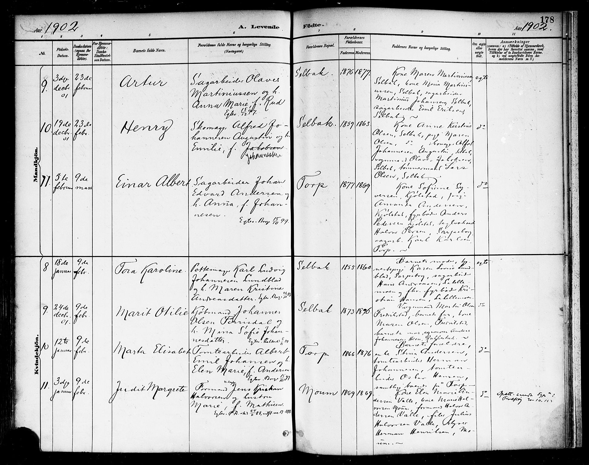 Borge prestekontor Kirkebøker, SAO/A-10903/F/Fa/L0008: Parish register (official) no. I 8A, 1887-1902, p. 178