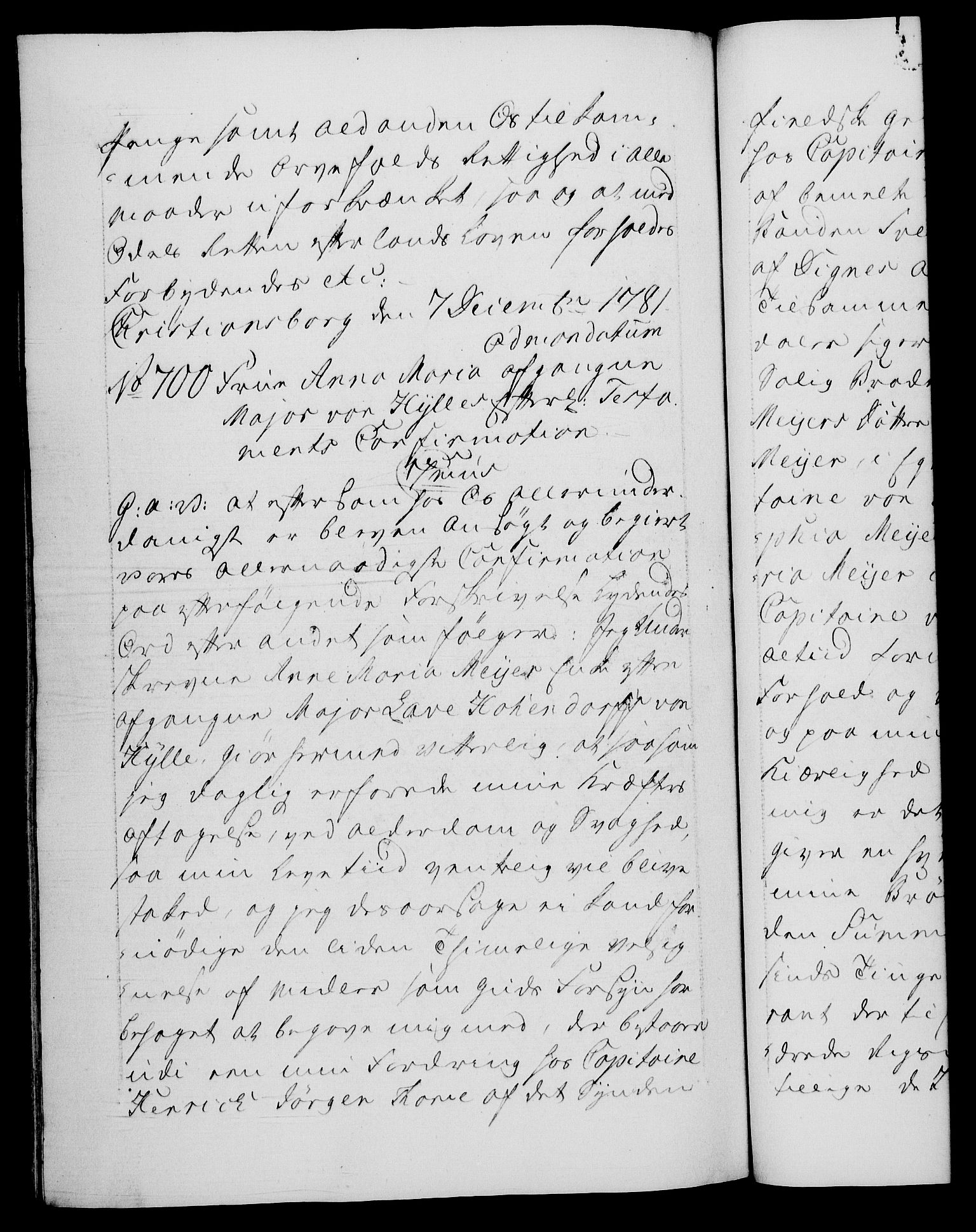 Danske Kanselli 1572-1799, AV/RA-EA-3023/F/Fc/Fca/Fcaa/L0048: Norske registre, 1779-1781, p. 805b