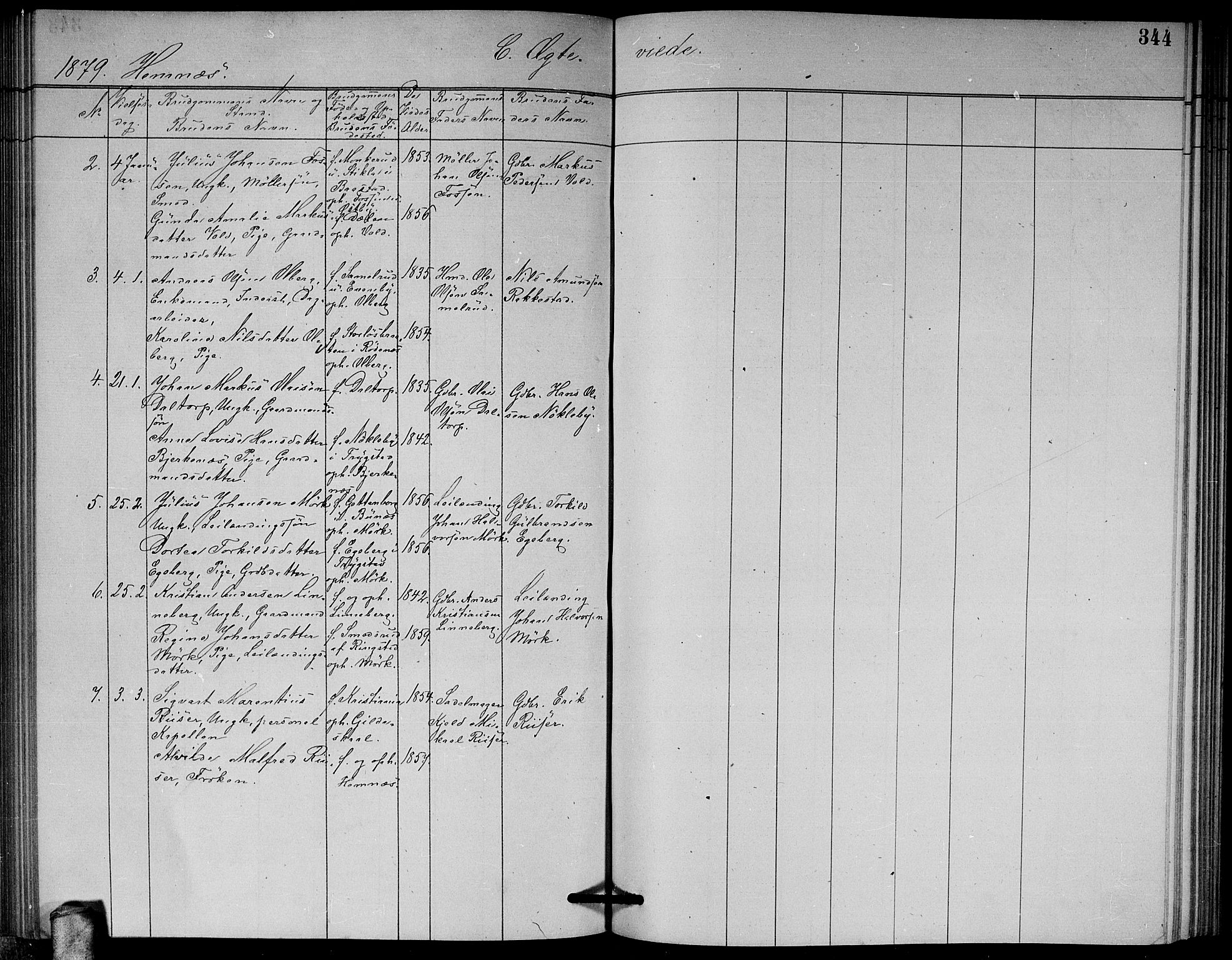 Høland prestekontor Kirkebøker, AV/SAO-A-10346a/G/Ga/L0006: Parish register (copy) no. I 6, 1869-1879, p. 344