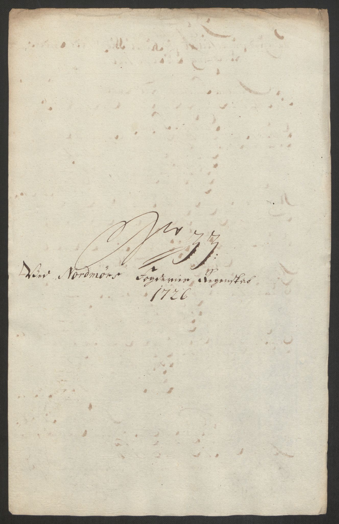 Rentekammeret inntil 1814, Reviderte regnskaper, Fogderegnskap, AV/RA-EA-4092/R56/L3759: Fogderegnskap Nordmøre, 1726, p. 221