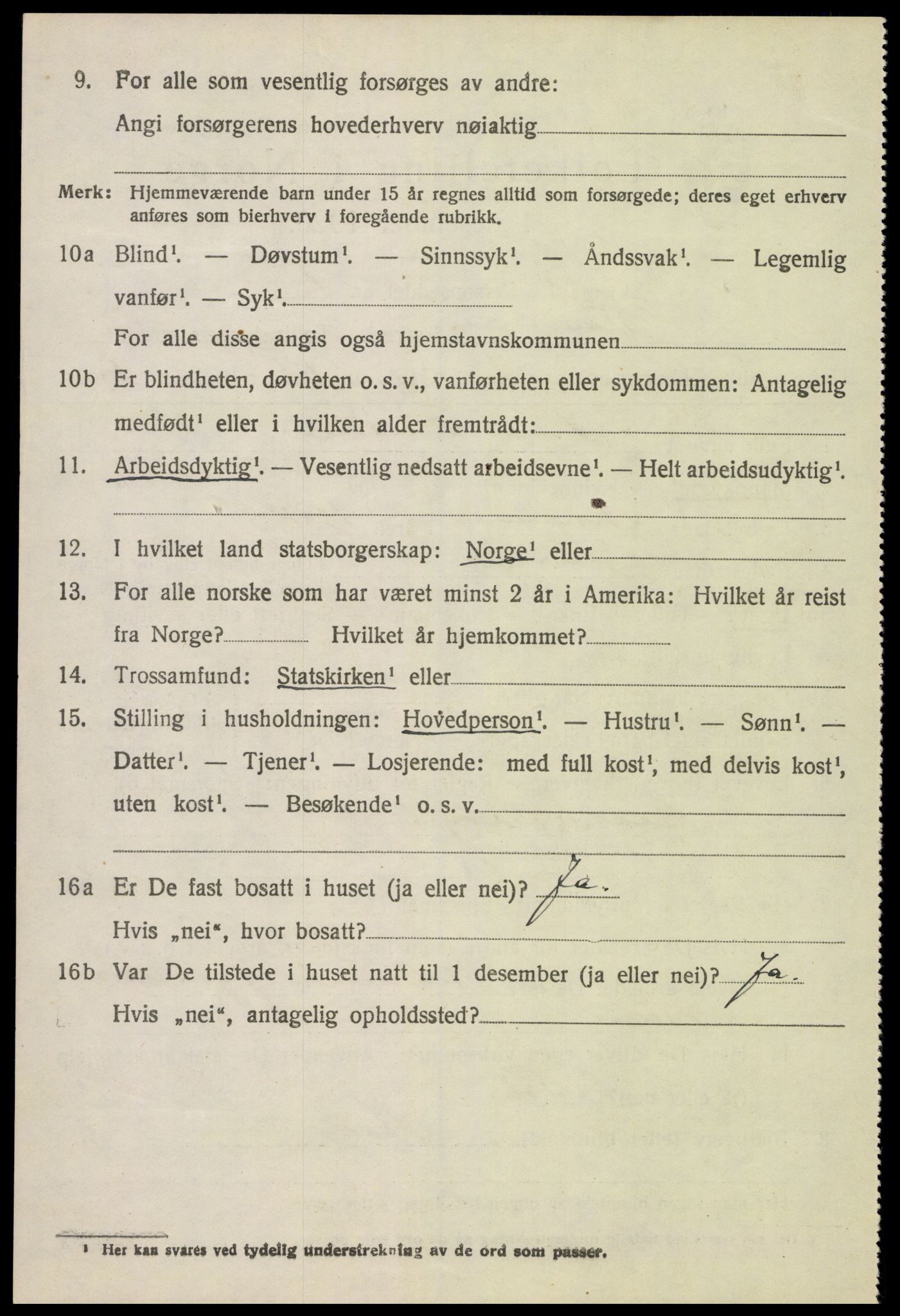 SAH, 1920 census for Vang (Hedmark), 1920, p. 16030