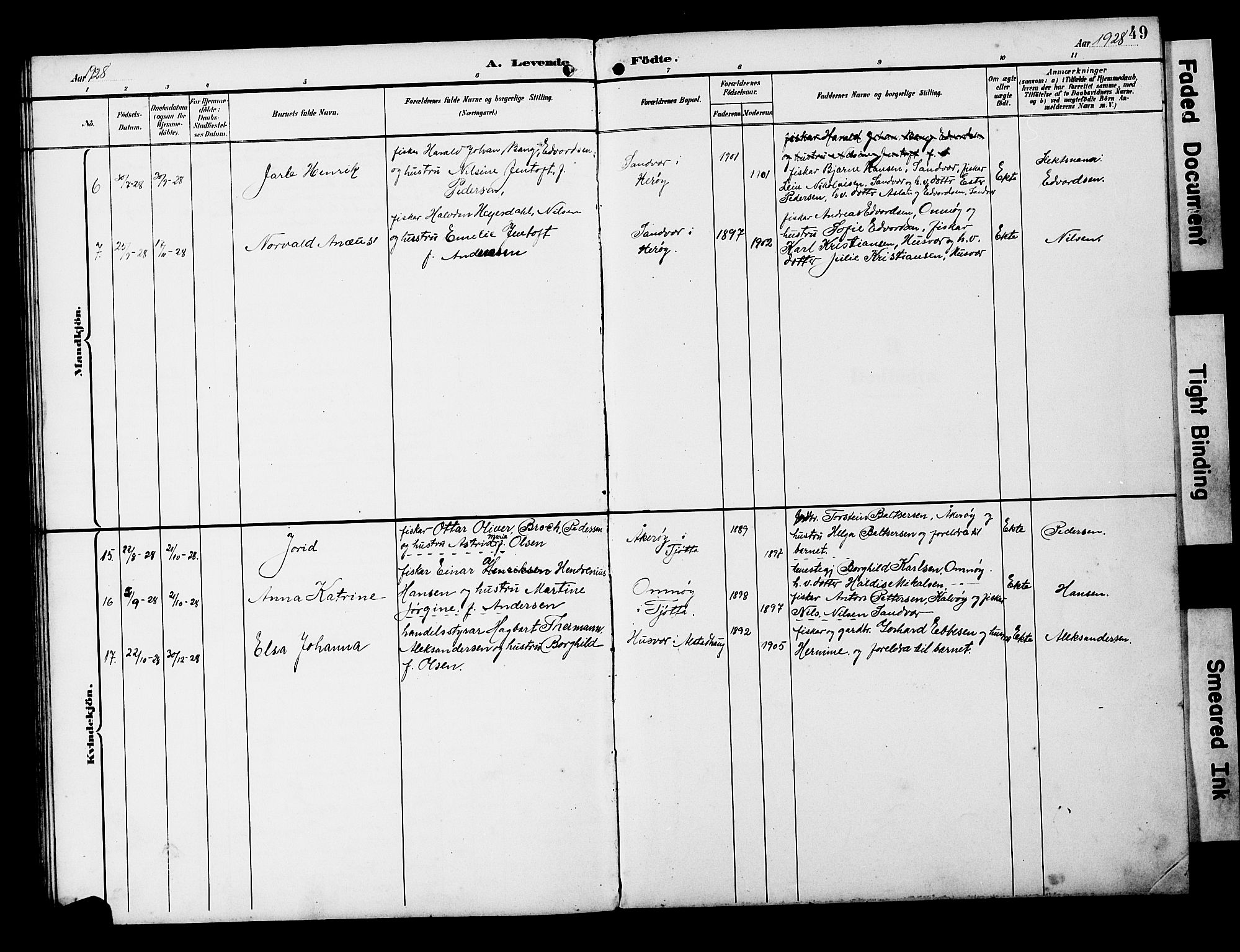 Ministerialprotokoller, klokkerbøker og fødselsregistre - Nordland, AV/SAT-A-1459/818/L0273: Parish register (copy) no. 818C01, 1893-1928, p. 49