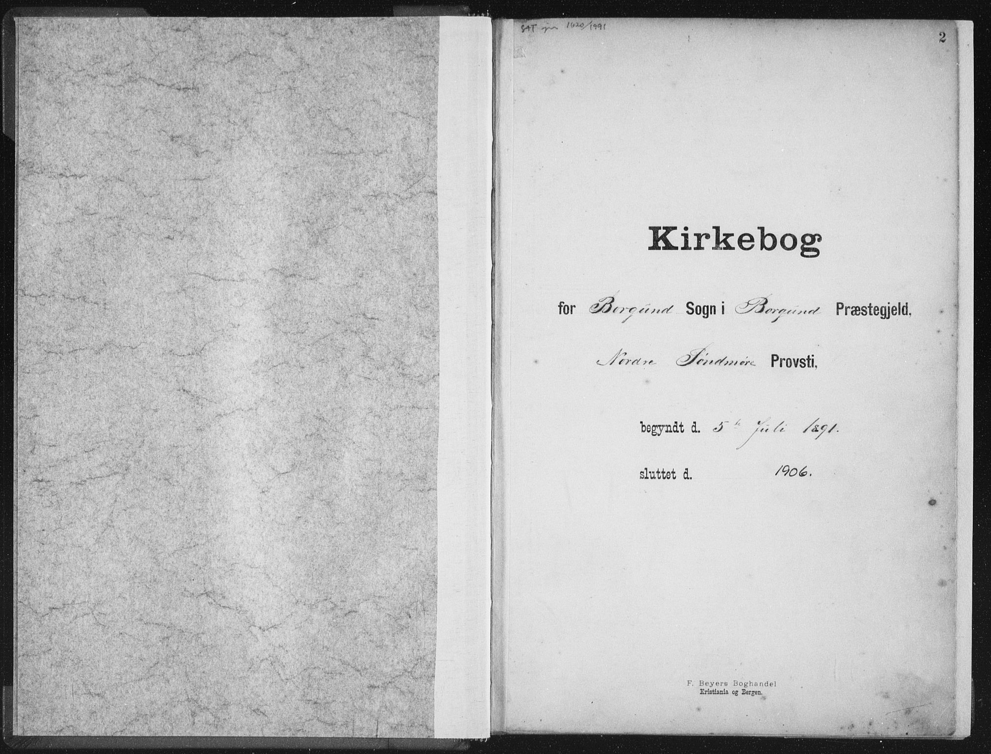 Ministerialprotokoller, klokkerbøker og fødselsregistre - Møre og Romsdal, AV/SAT-A-1454/528/L0405: Parish register (official) no. 528A14, 1891-1906, p. 2