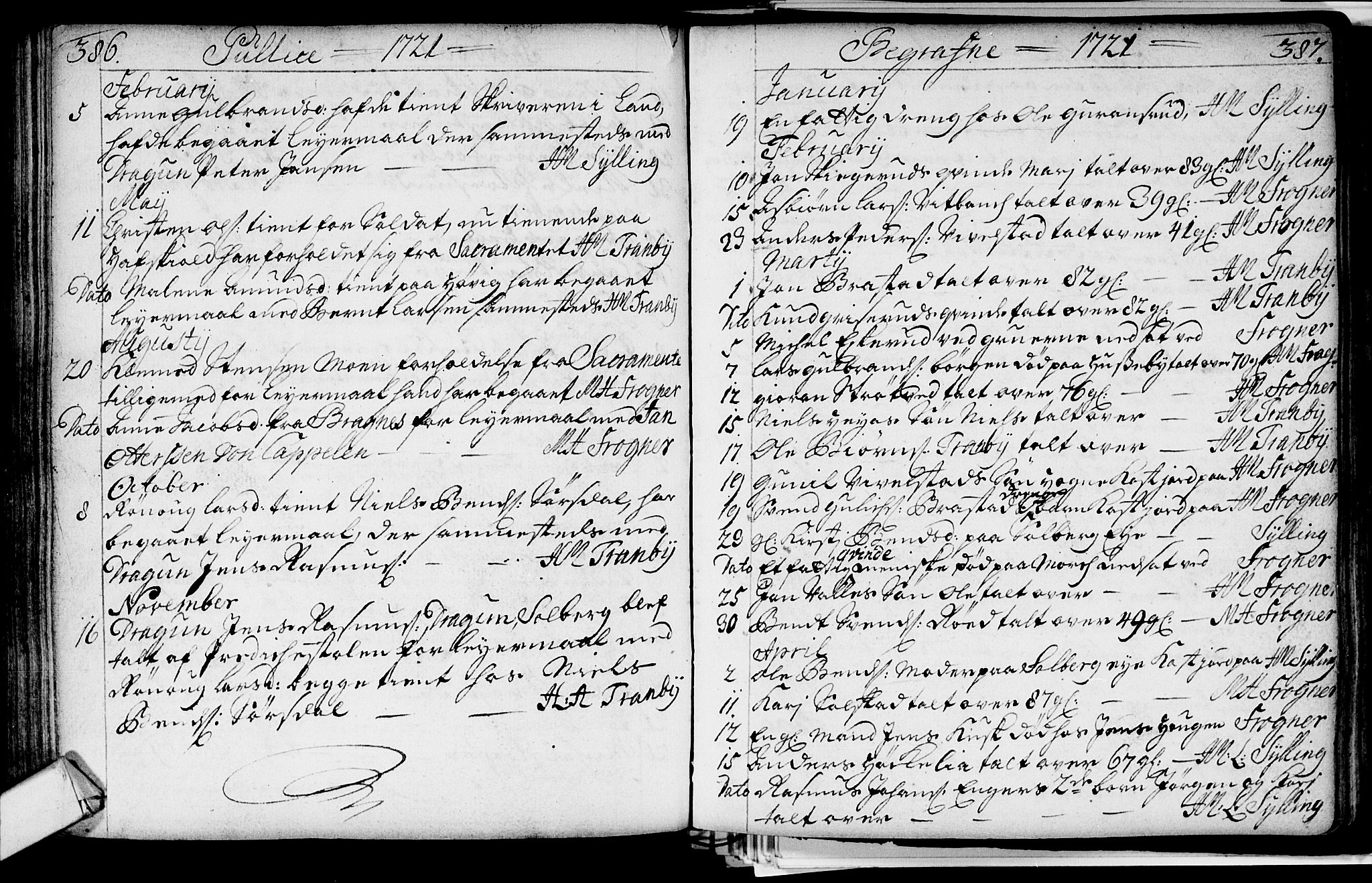 Lier kirkebøker, AV/SAKO-A-230/F/Fa/L0002: Parish register (official) no. I 2, 1701-1726, p. 386-387