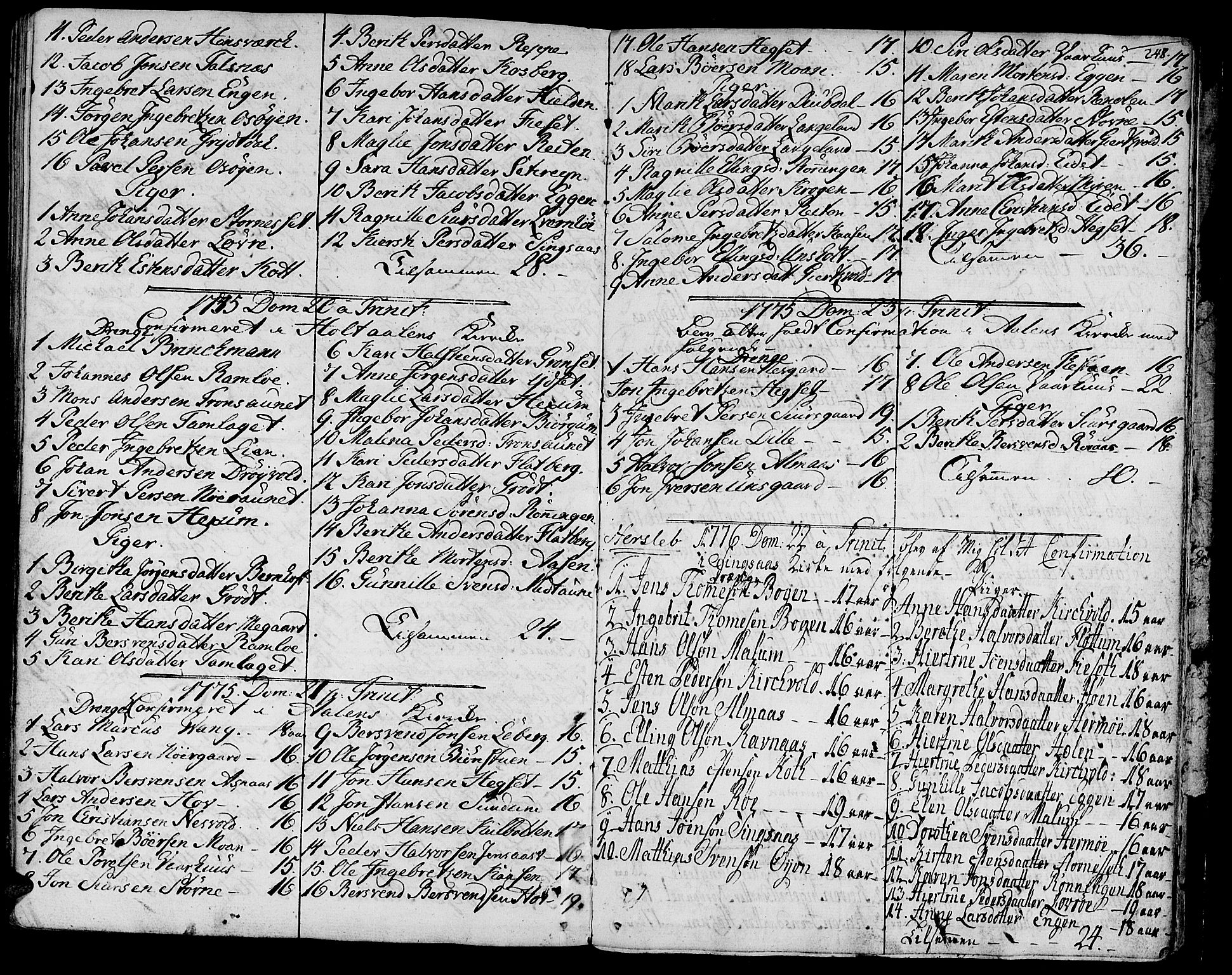 Ministerialprotokoller, klokkerbøker og fødselsregistre - Sør-Trøndelag, SAT/A-1456/685/L0952: Parish register (official) no. 685A01, 1745-1804, p. 248