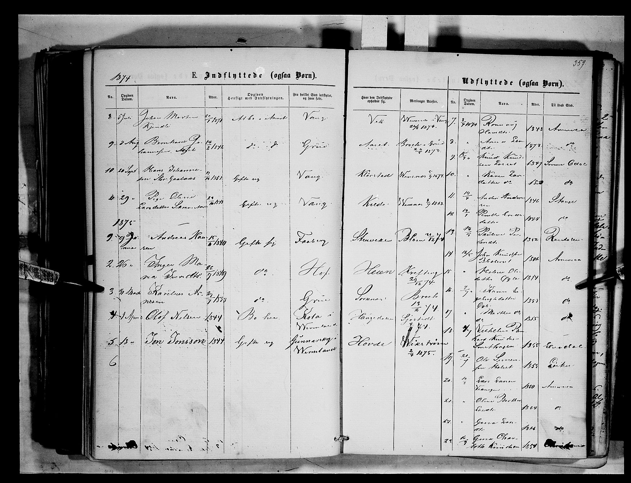 Åmot prestekontor, Hedmark, SAH/PREST-056/H/Ha/Haa/L0008: Parish register (official) no. 8, 1862-1875, p. 359