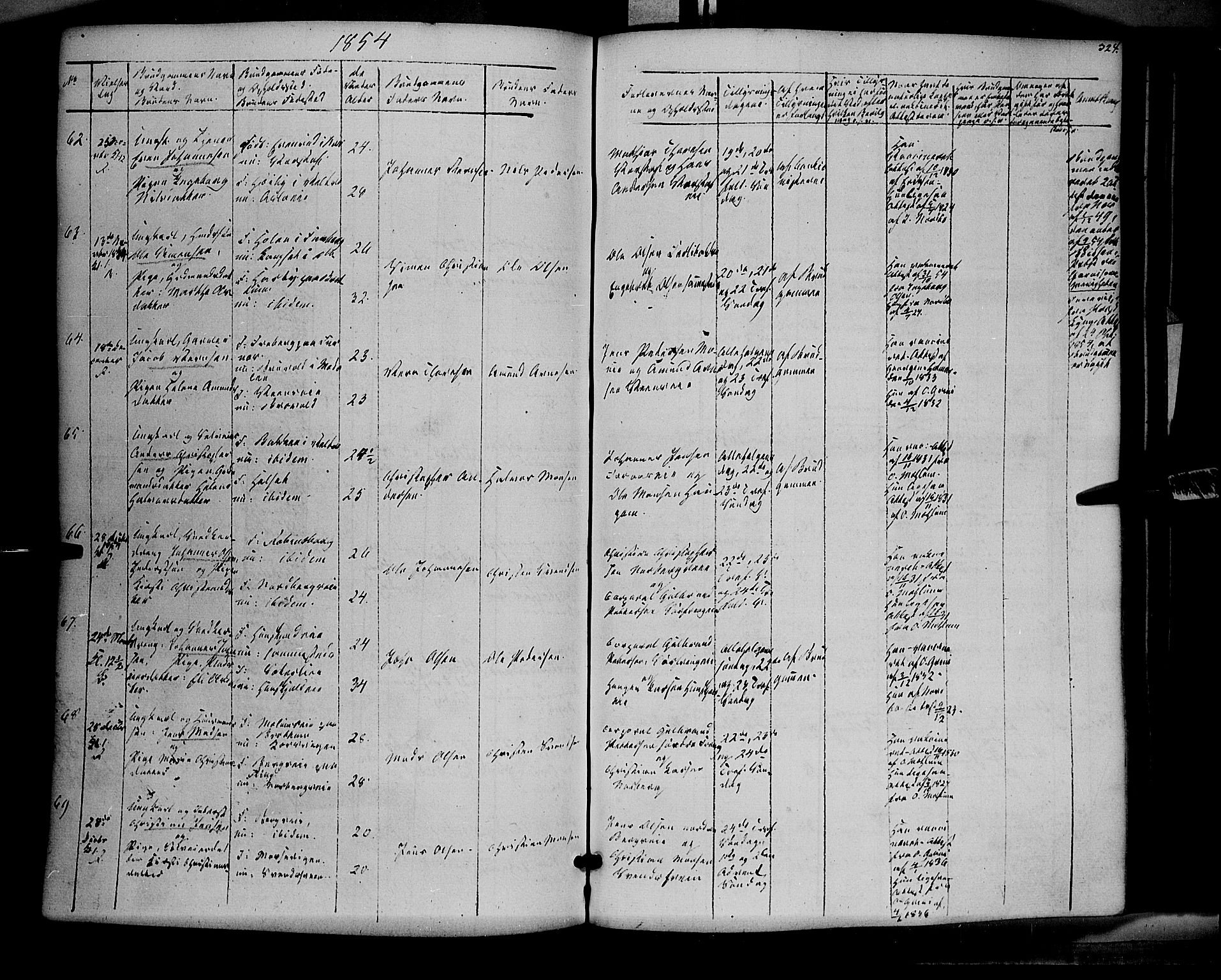 Ringsaker prestekontor, AV/SAH-PREST-014/K/Ka/L0009: Parish register (official) no. 9, 1850-1860, p. 324