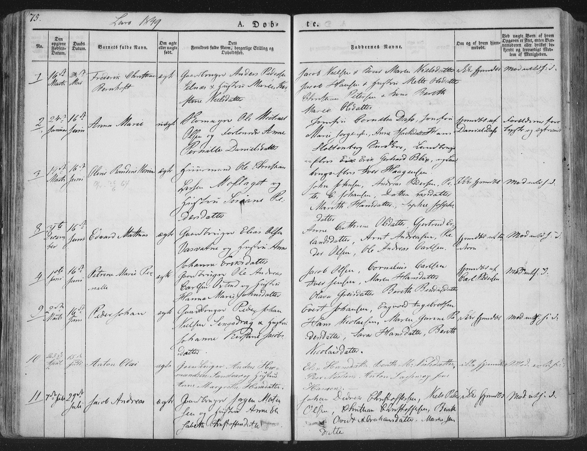 Ministerialprotokoller, klokkerbøker og fødselsregistre - Nordland, AV/SAT-A-1459/839/L0565: Parish register (official) no. 839A02, 1825-1862, p. 75