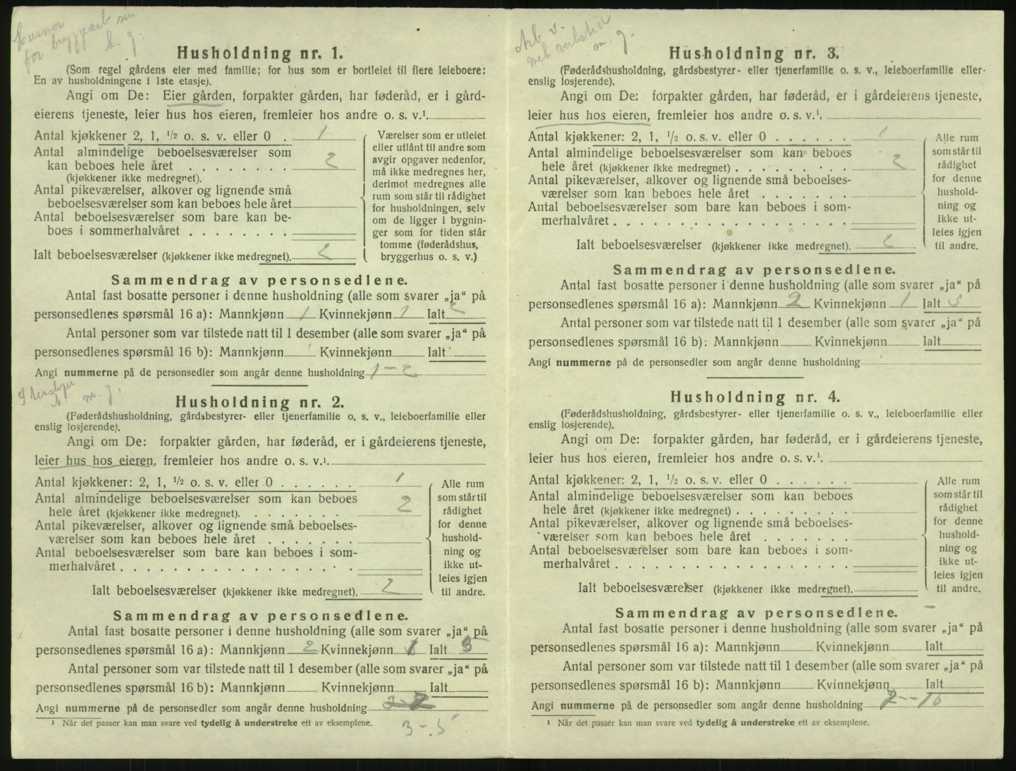 SAK, 1920 census for Hisøy, 1920, p. 659