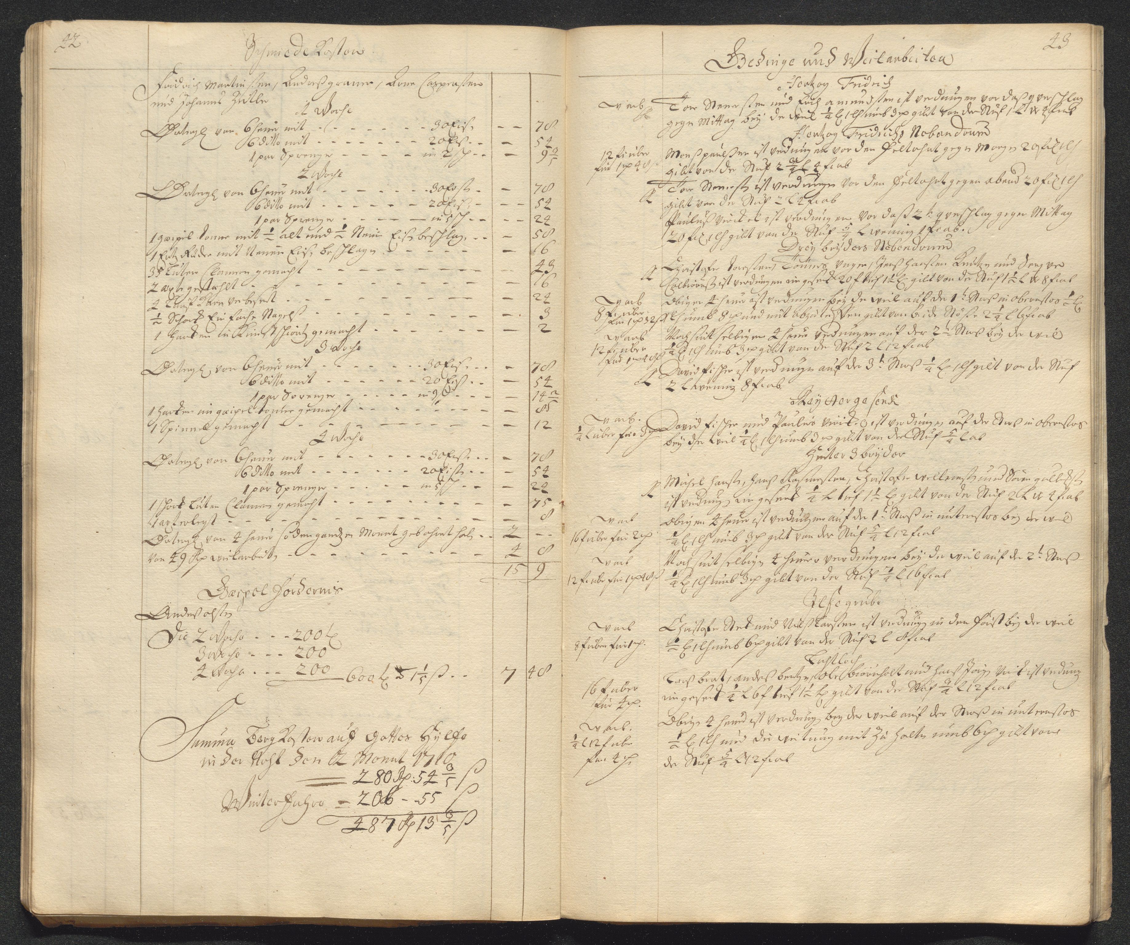 Kongsberg Sølvverk 1623-1816, AV/SAKO-EA-3135/001/D/Dc/Dcd/L0098: Utgiftsregnskap for gruver m.m. , 1710, p. 65