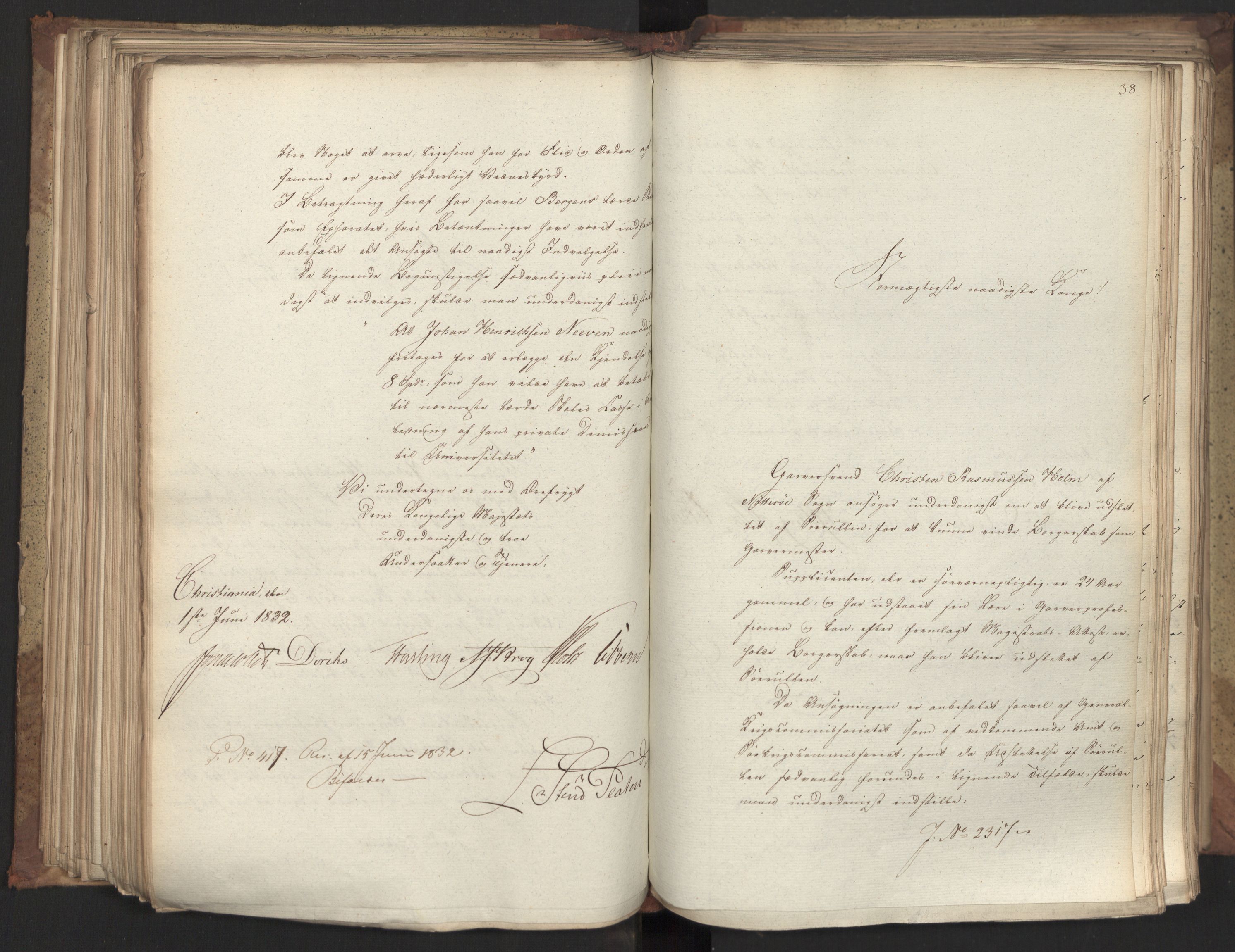 Statsrådsavdelingen i Stockholm, AV/RA-S-1003/D/Da/L0078: Regjeringsinnstillinger nr. 2260-2399, 1832, p. 200