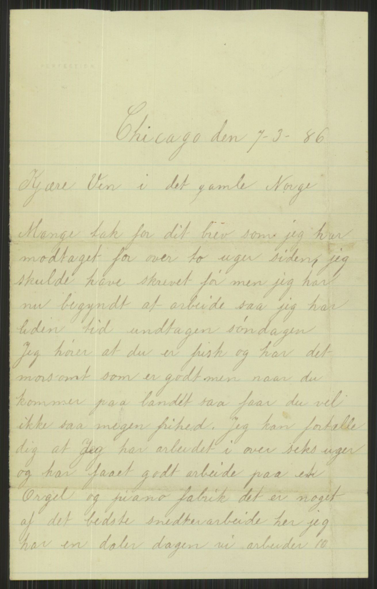 Samlinger til kildeutgivelse, Amerikabrevene, AV/RA-EA-4057/F/L0021: Innlån fra Buskerud: Michalsen - Ål bygdearkiv, 1838-1914, p. 35