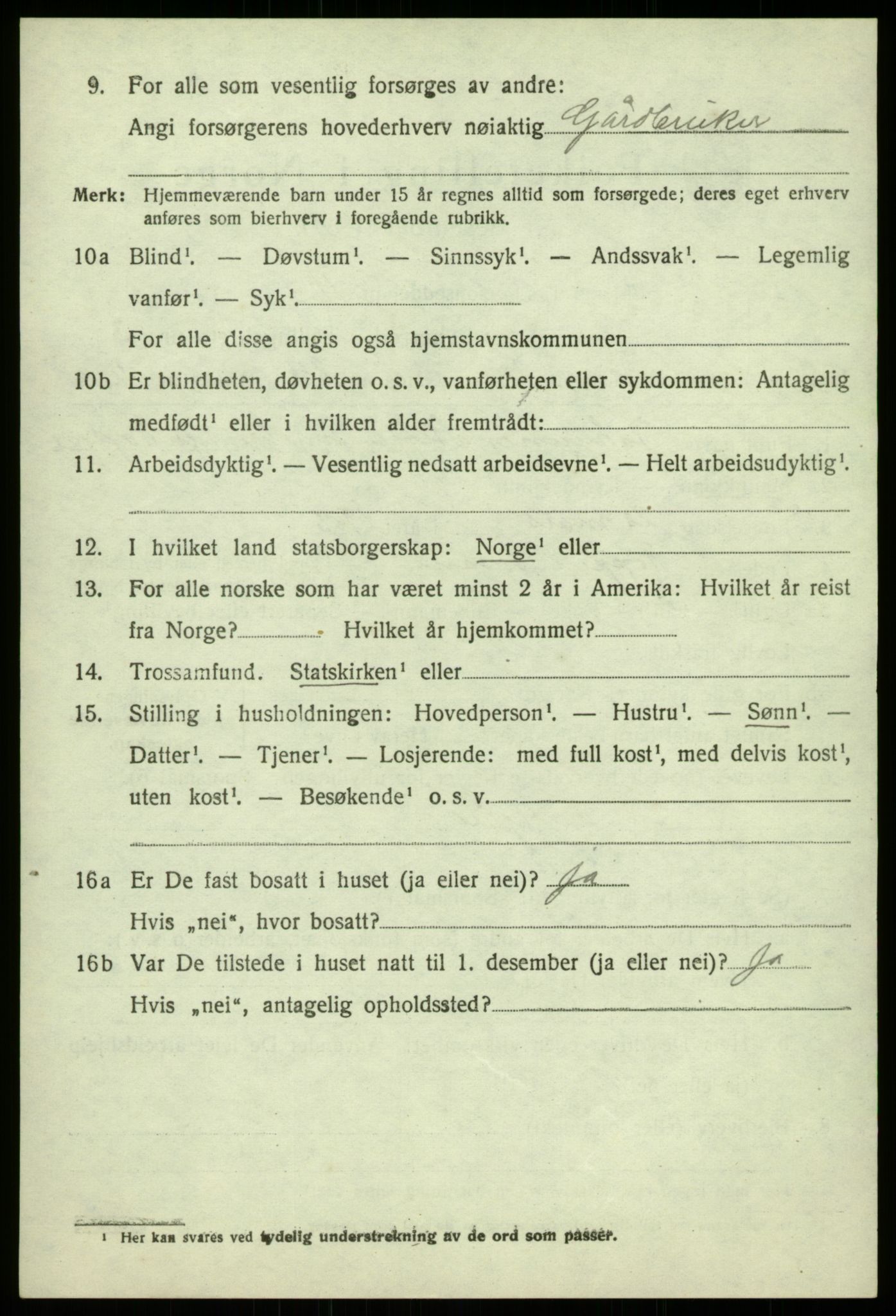 SAB, 1920 census for Åsane, 1920, p. 2434