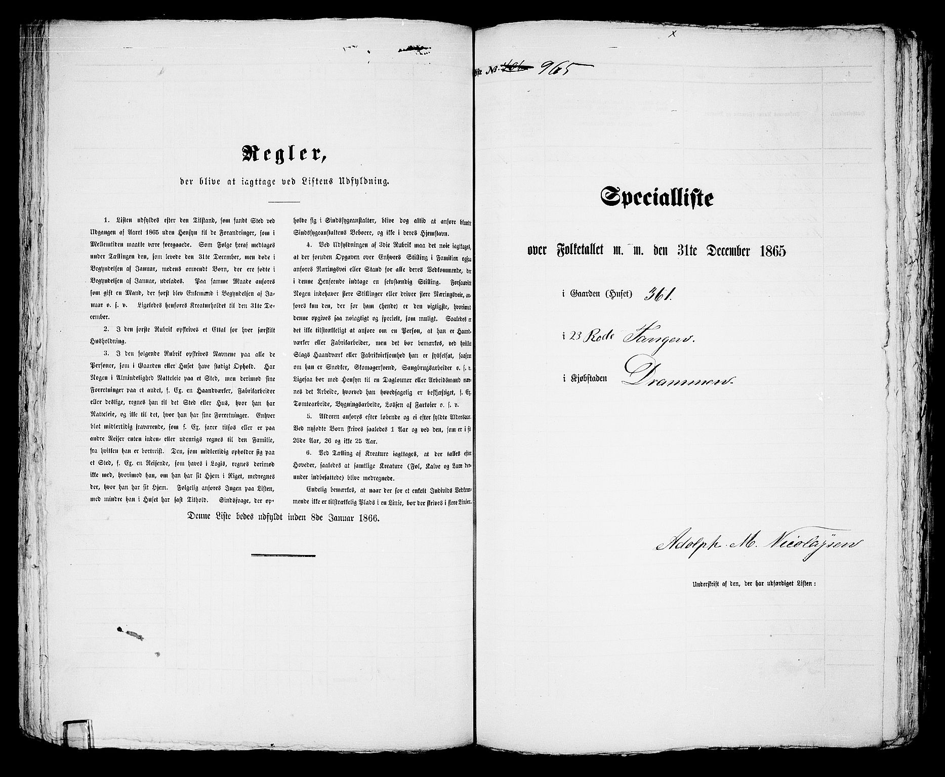 RA, 1865 census for Strømsø in Drammen, 1865, p. 753