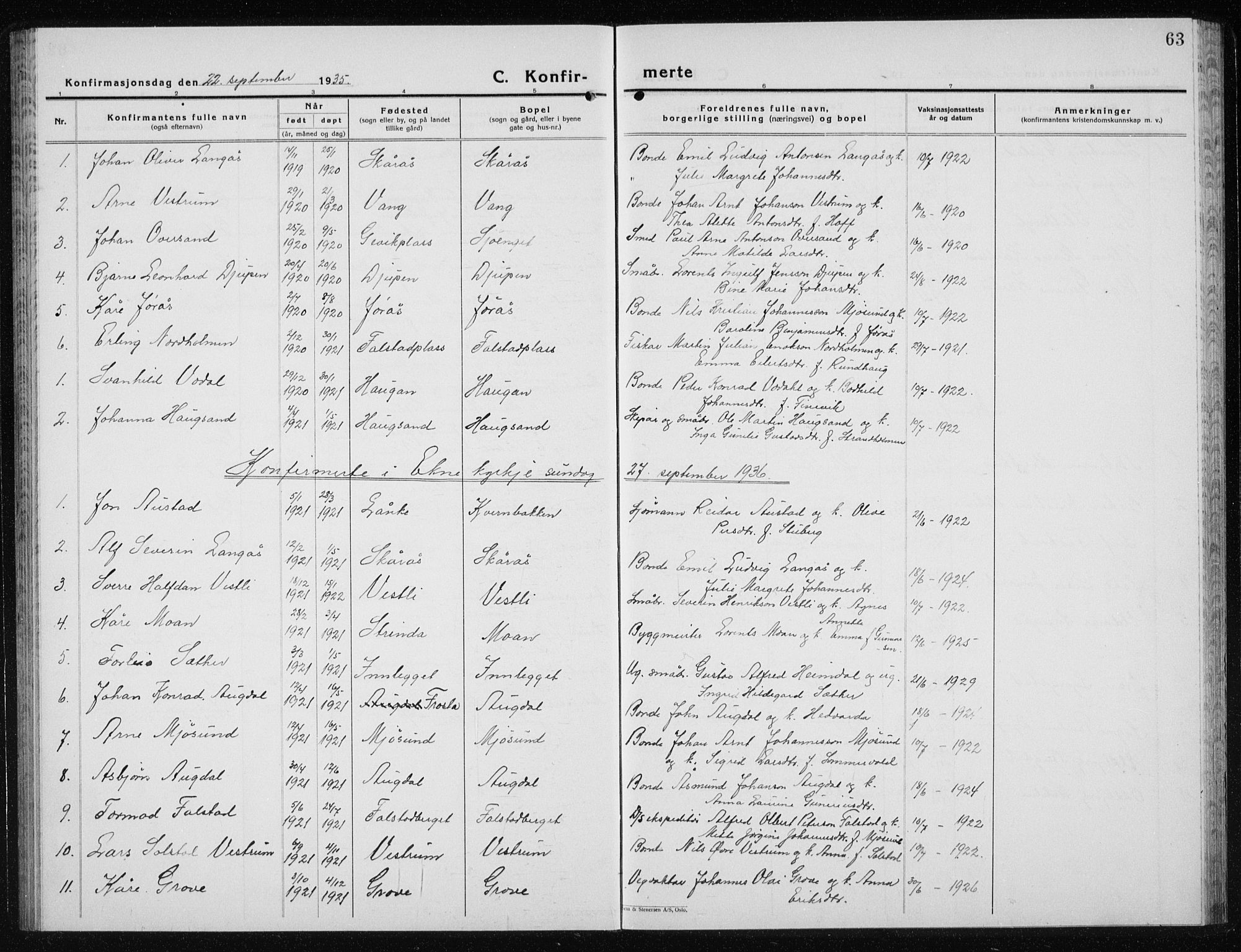 Ministerialprotokoller, klokkerbøker og fødselsregistre - Nord-Trøndelag, SAT/A-1458/719/L0180: Parish register (copy) no. 719C01, 1878-1940, p. 63