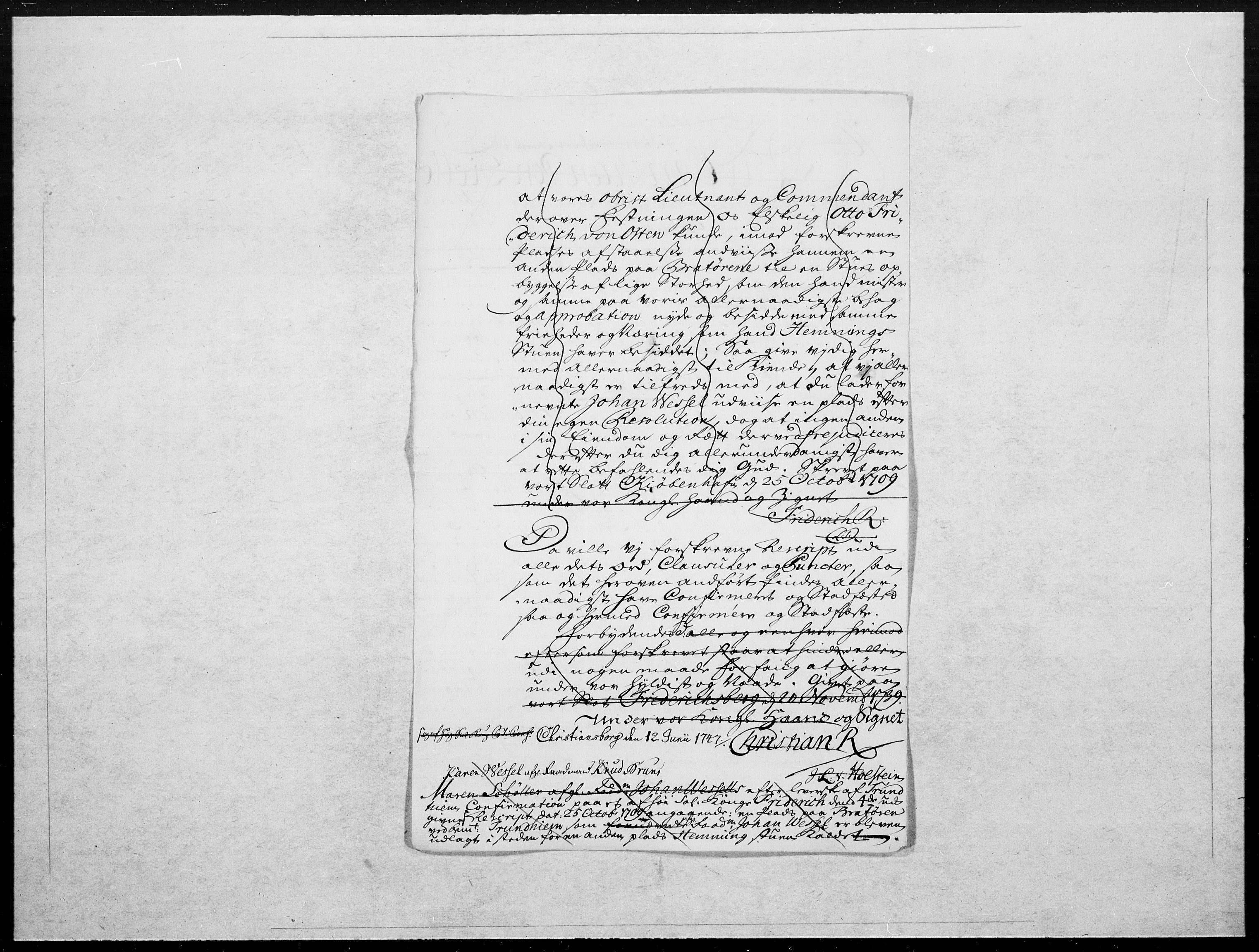 Danske Kanselli 1572-1799, RA/EA-3023/F/Fc/Fcc/Fcca/L0067: Norske innlegg 1572-1799, 1709, p. 550
