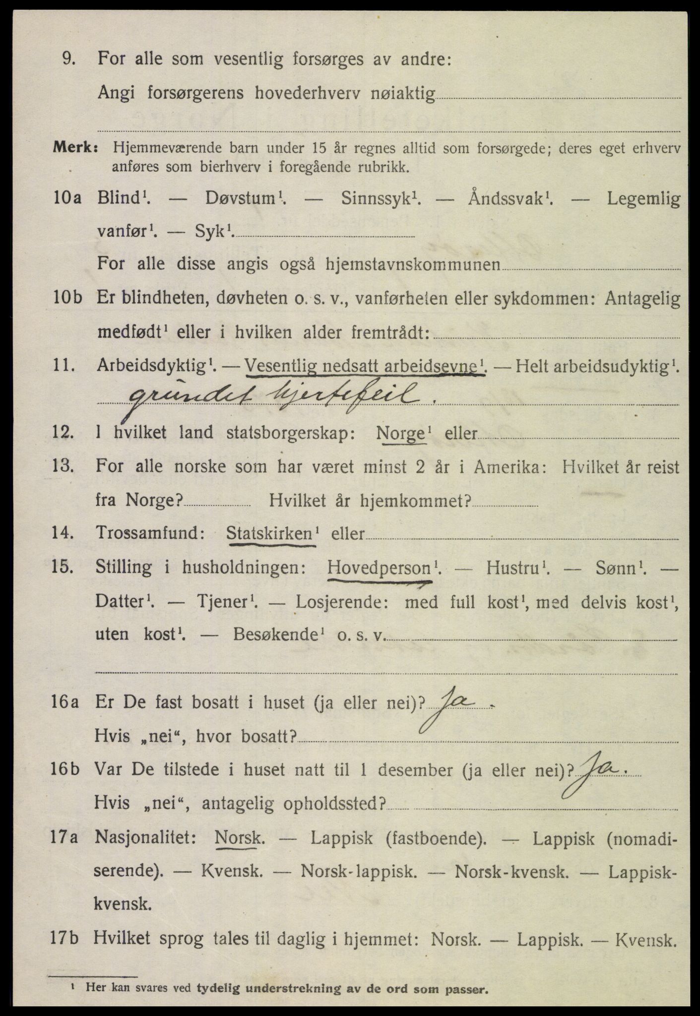 SAT, 1920 census for Otterøy, 1920, p. 1956