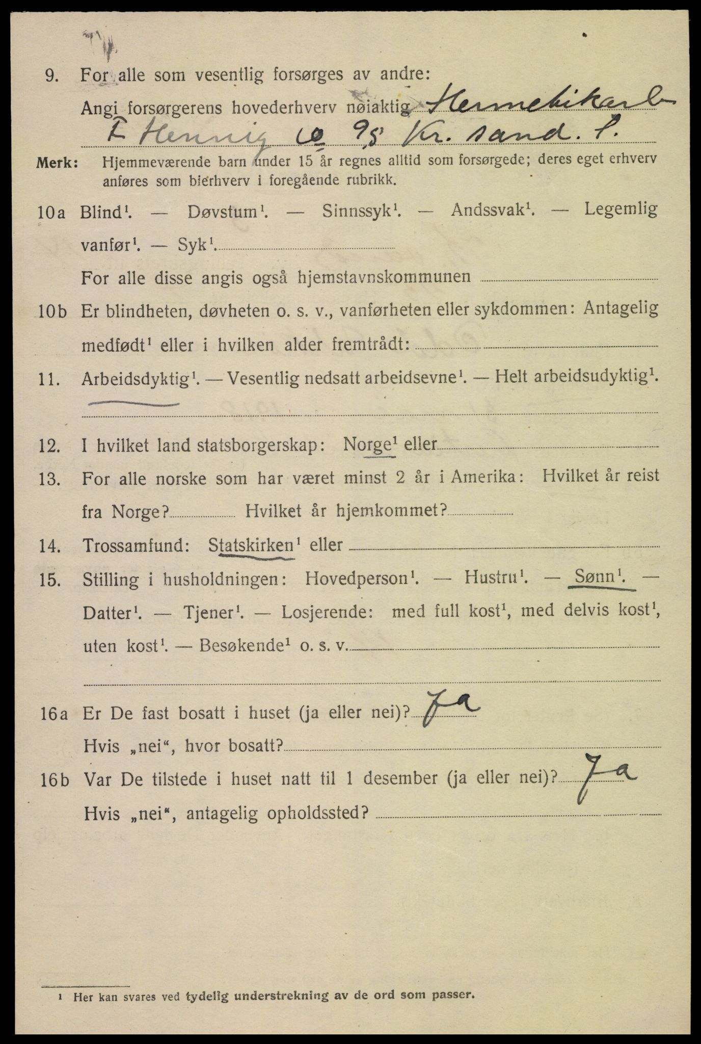 SAK, 1920 census for Kristiansand, 1920, p. 29672