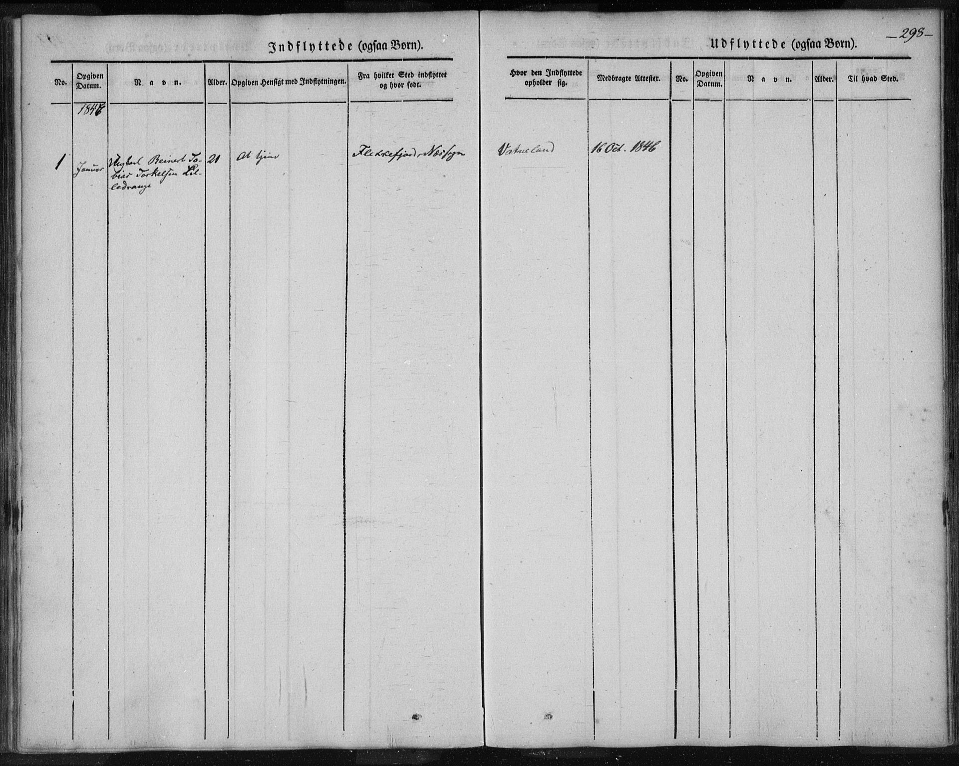 Skudenes sokneprestkontor, SAST/A -101849/H/Ha/Haa/L0003: Parish register (official) no. A 2.2, 1841-1846, p. 298