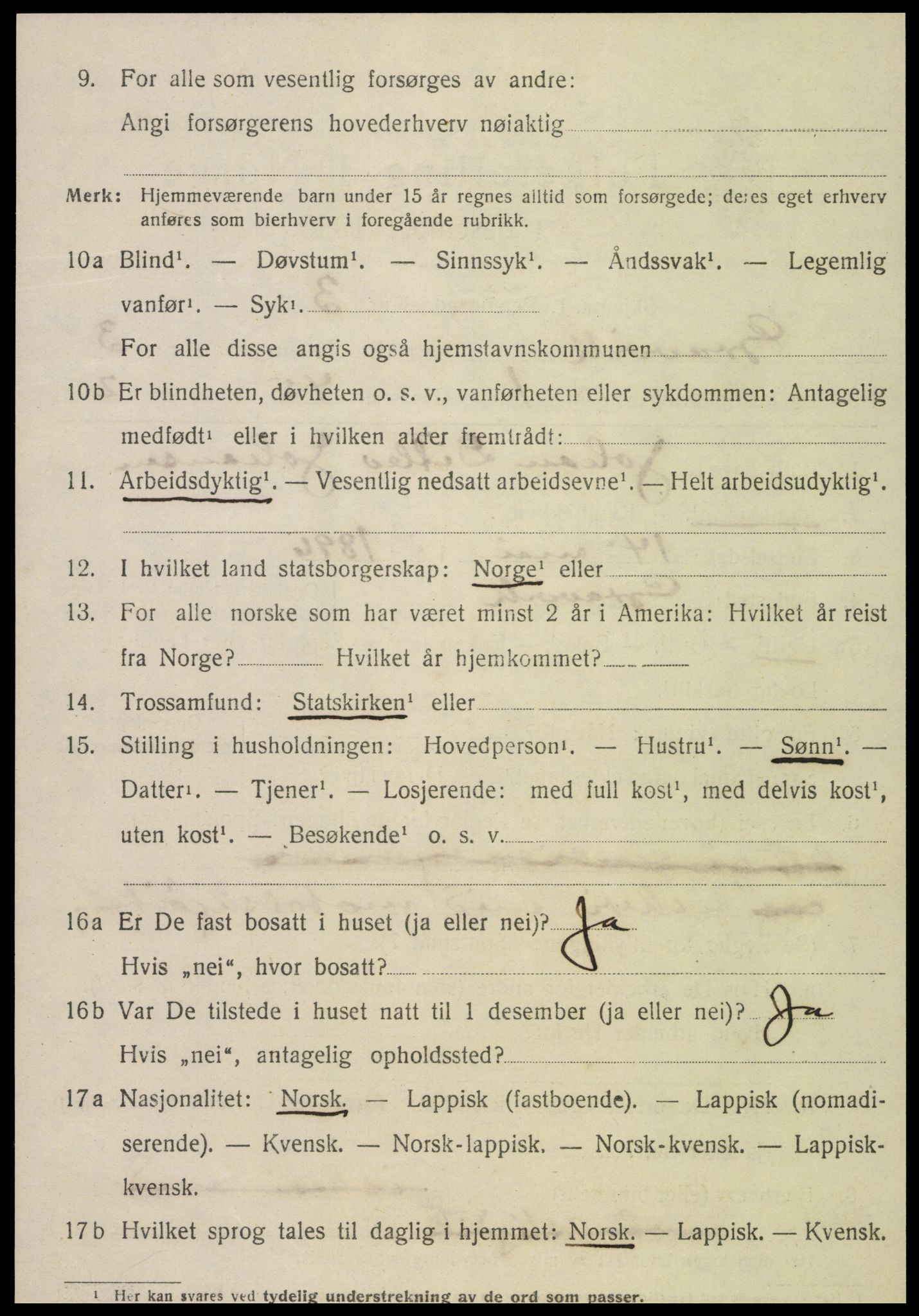 SAT, 1920 census for Gravvik, 1920, p. 1603