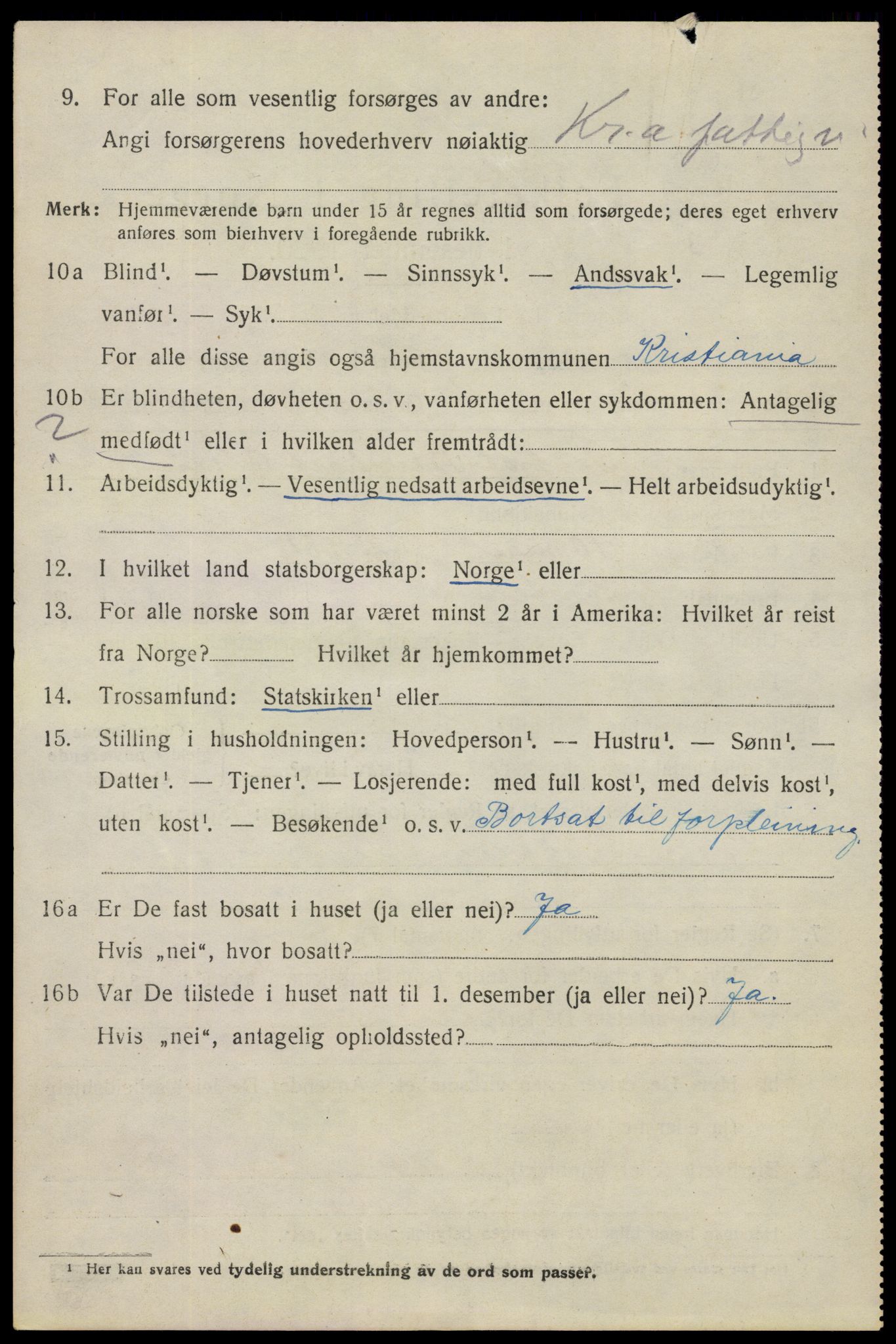 SAO, 1920 census for Spydeberg, 1920, p. 6926