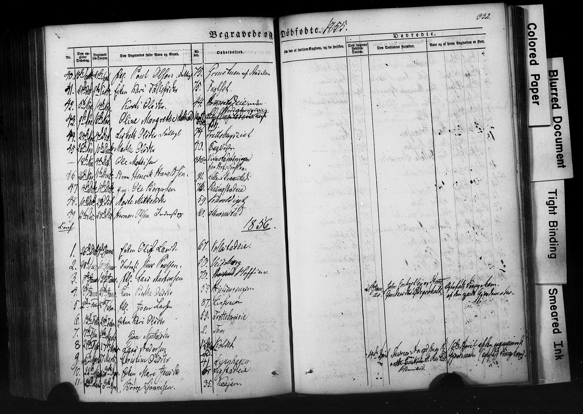 Løten prestekontor, AV/SAH-PREST-022/K/Ka/L0007: Parish register (official) no. 7, 1850-1859, p. 332