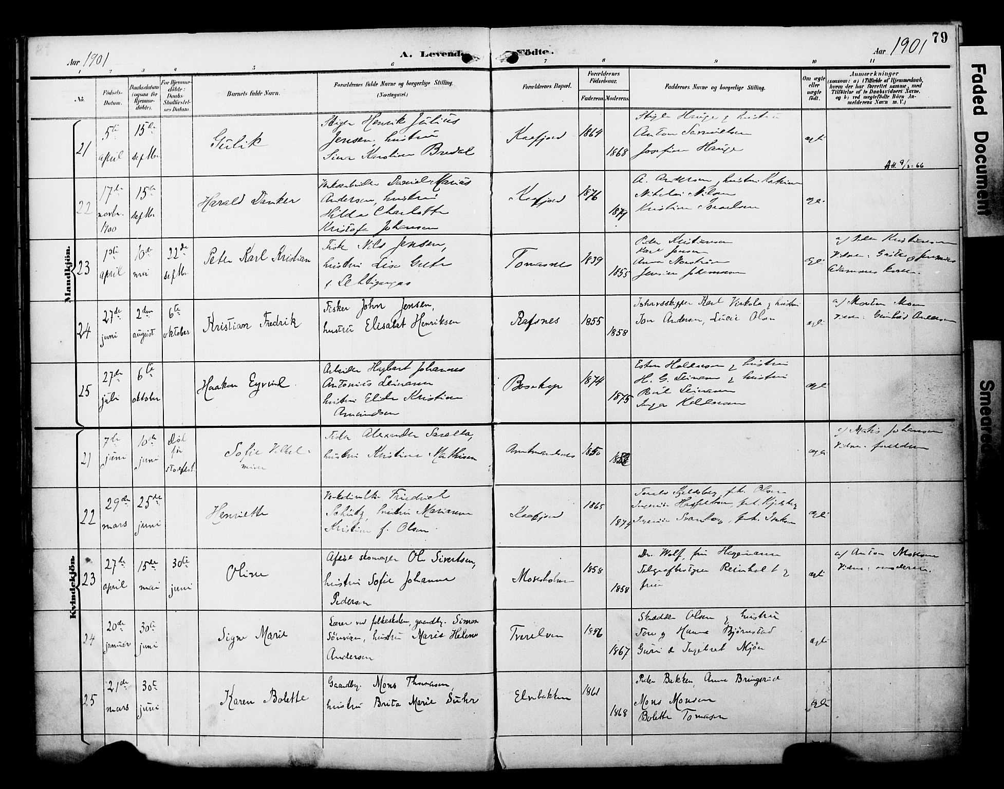 Alta sokneprestkontor, SATØ/S-1338/H/Ha/L0003.kirke: Parish register (official) no. 3, 1892-1904, p. 79