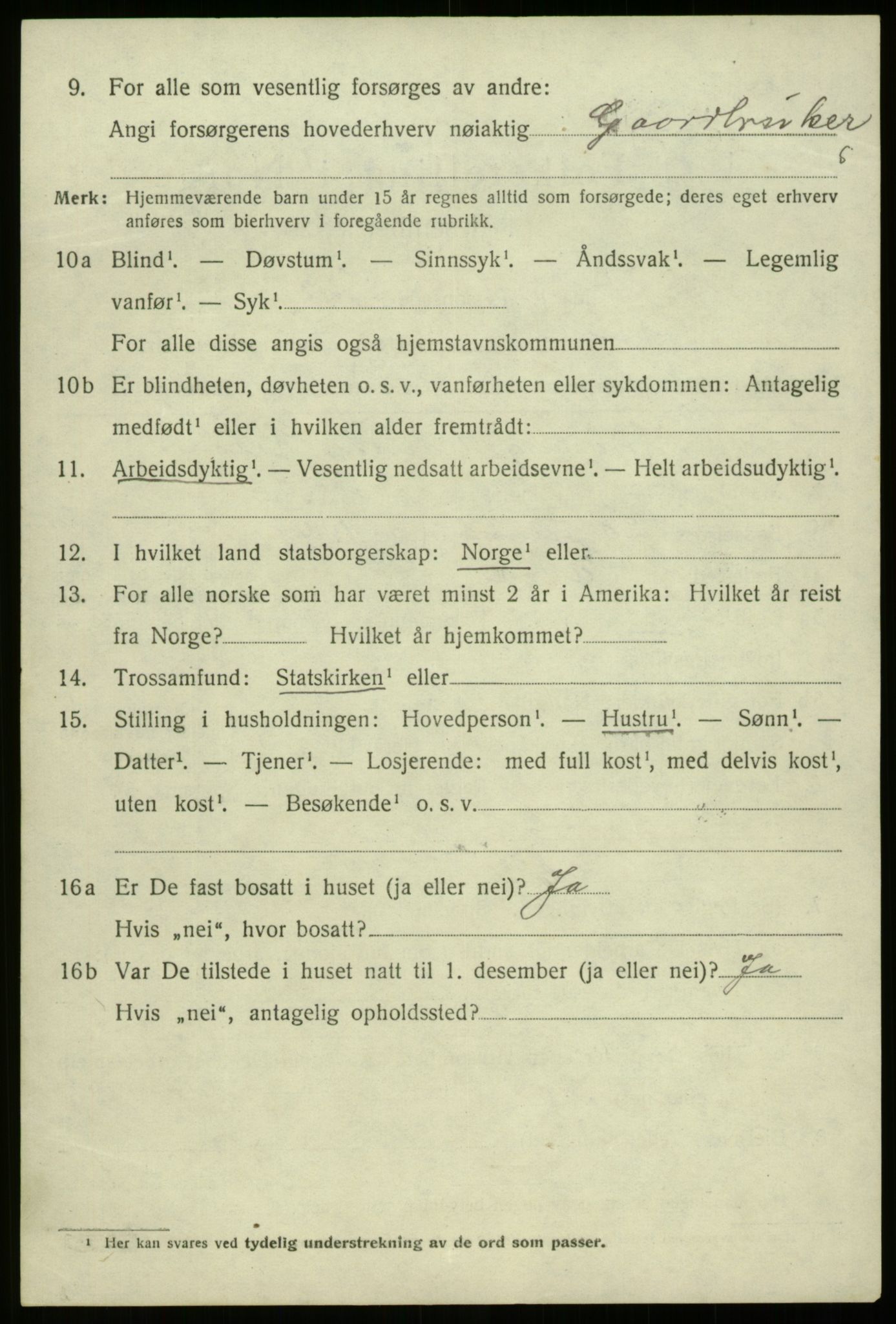 SAB, 1920 census for Davik, 1920, p. 6072