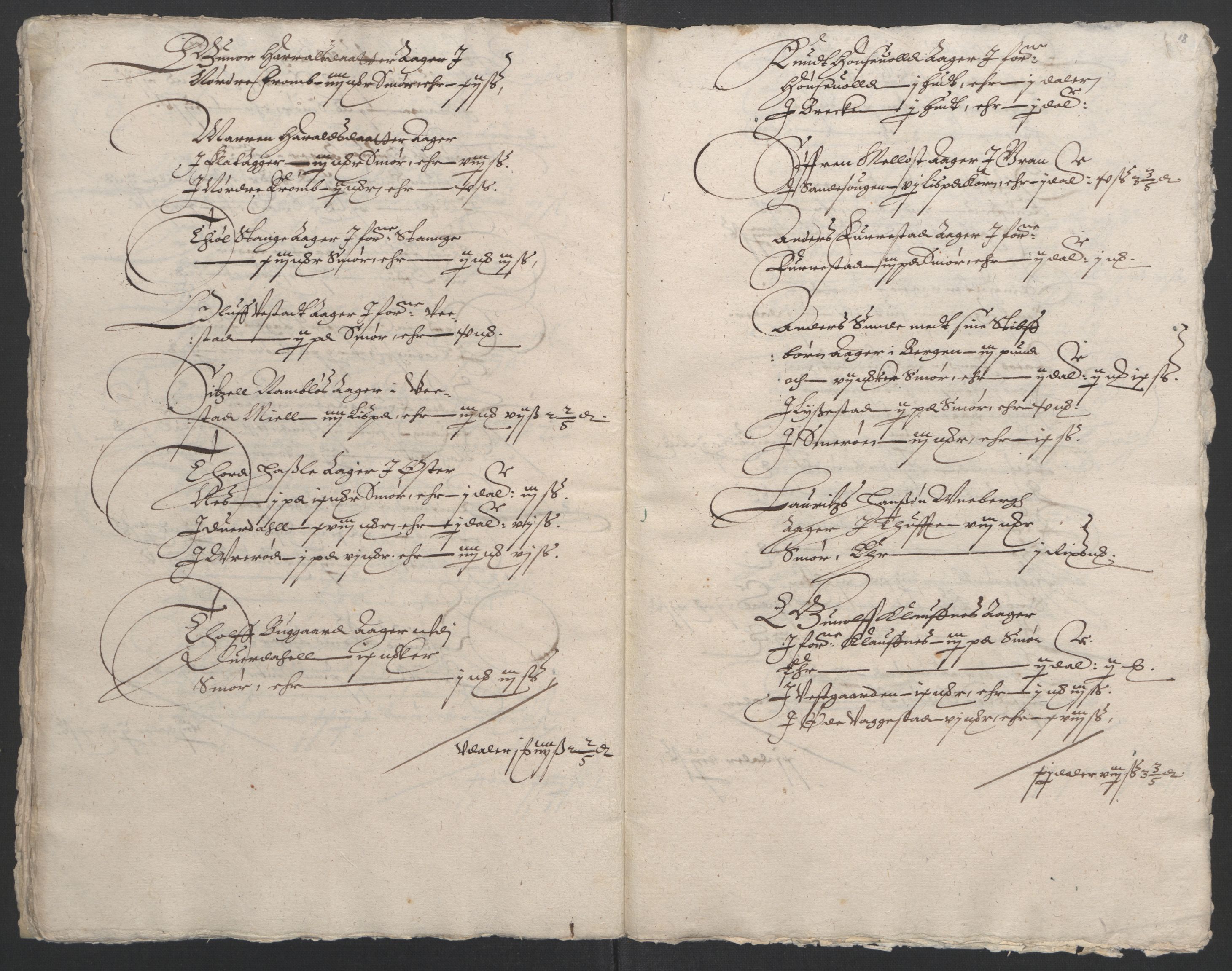 Stattholderembetet 1572-1771, AV/RA-EA-2870/Ek/L0009/0001: Jordebøker til utlikning av rosstjeneste 1624-1626: / Odelsjordebøker for noen vikværske len, 1624-1626, p. 241