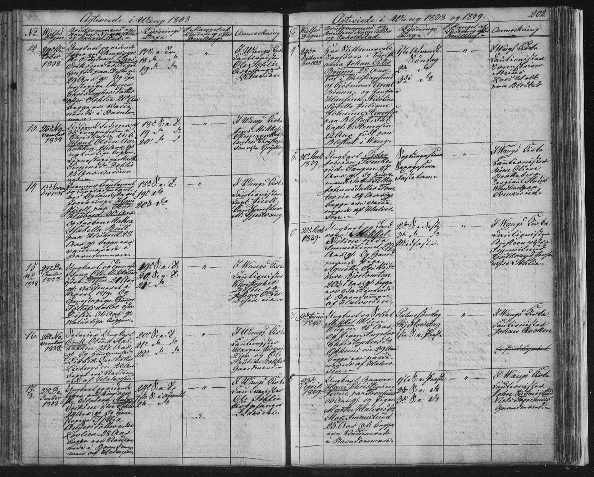 Vang prestekontor, Hedmark, SAH/PREST-008/H/Ha/Hab/L0008: Parish register (copy) no. 8, 1832-1854, p. 202