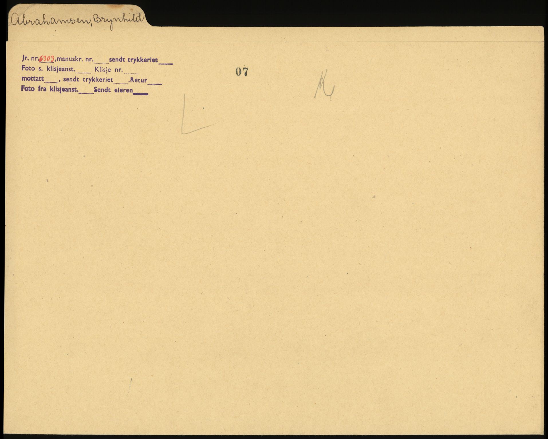 Sosialdepartementet, Våre Falne, RA/S-1708/E/Ee/L0025: Personmapper: Abelsen 01 - Amundsen, H. 65, 1945-1951, p. 153