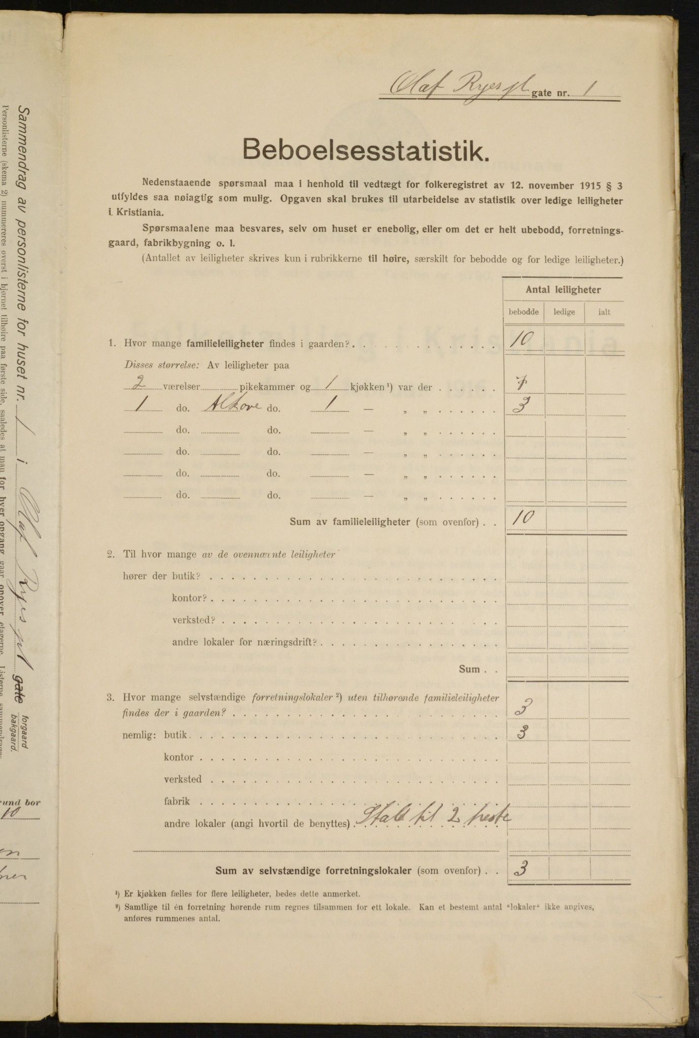 OBA, Municipal Census 1916 for Kristiania, 1916, p. 76853