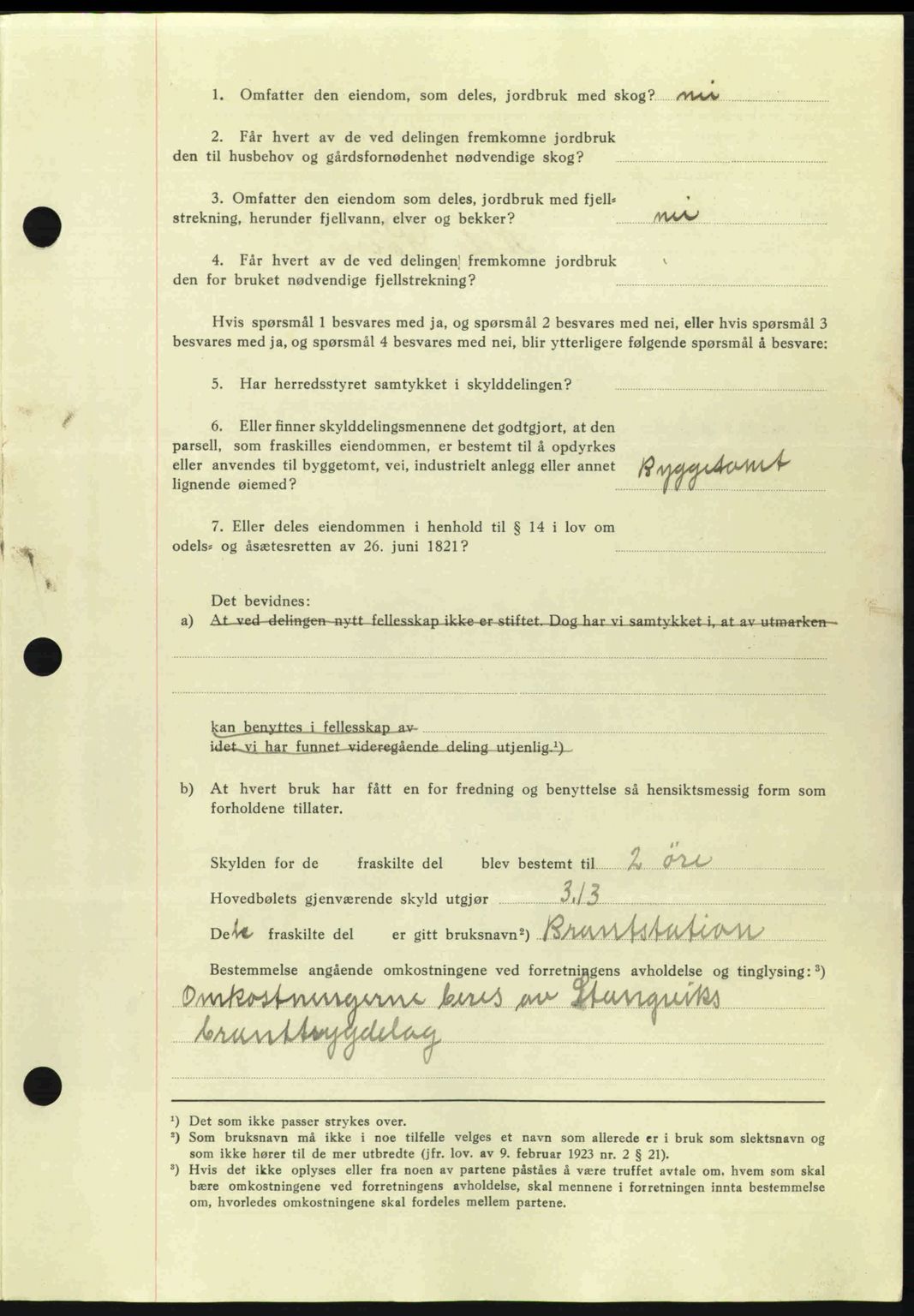 Nordmøre sorenskriveri, AV/SAT-A-4132/1/2/2Ca: Mortgage book no. A92, 1942-1942, Diary no: : 613/1942