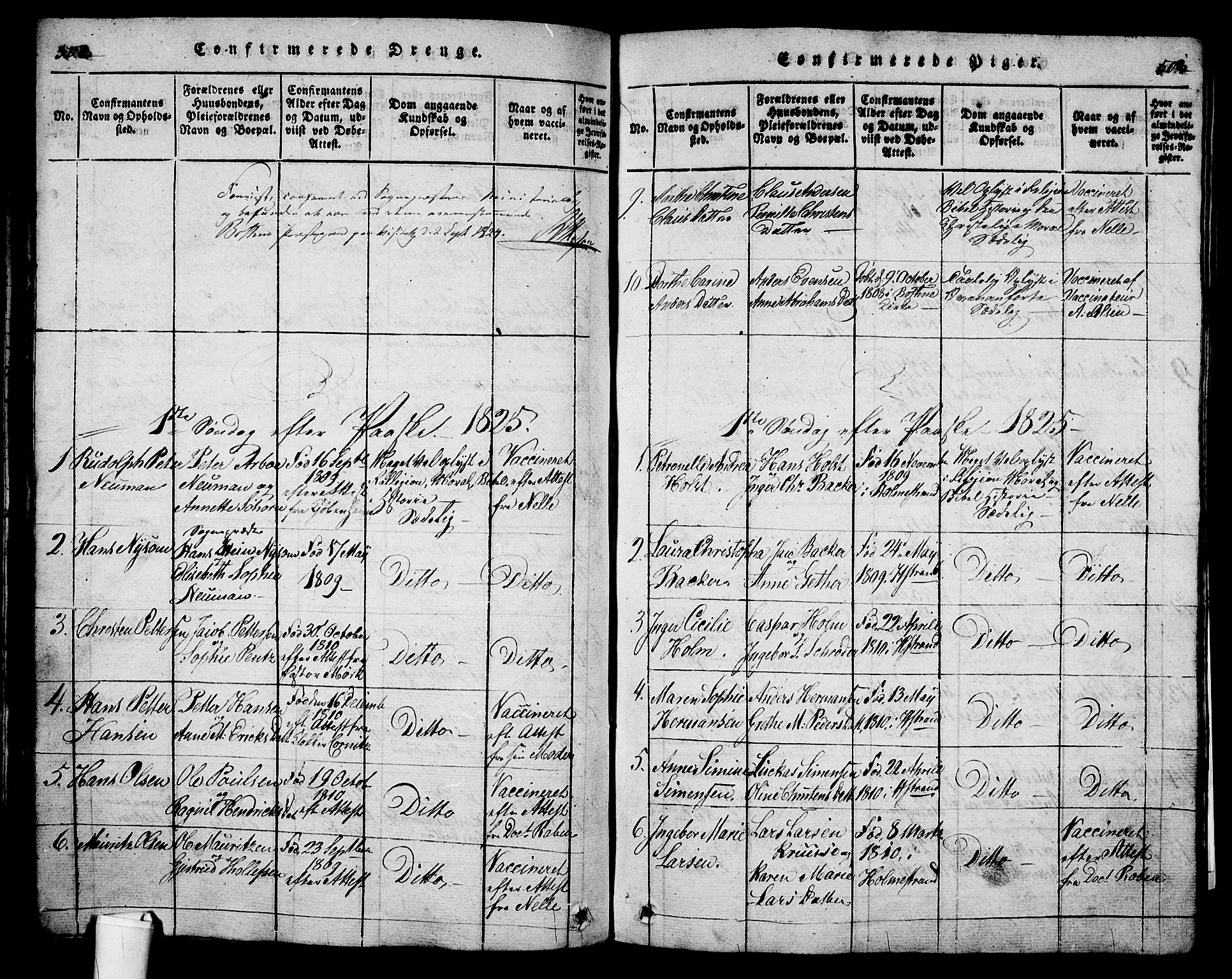Holmestrand kirkebøker, SAKO/A-346/G/Ga/L0001: Parish register (copy) no. 1, 1814-1848, p. 502-503