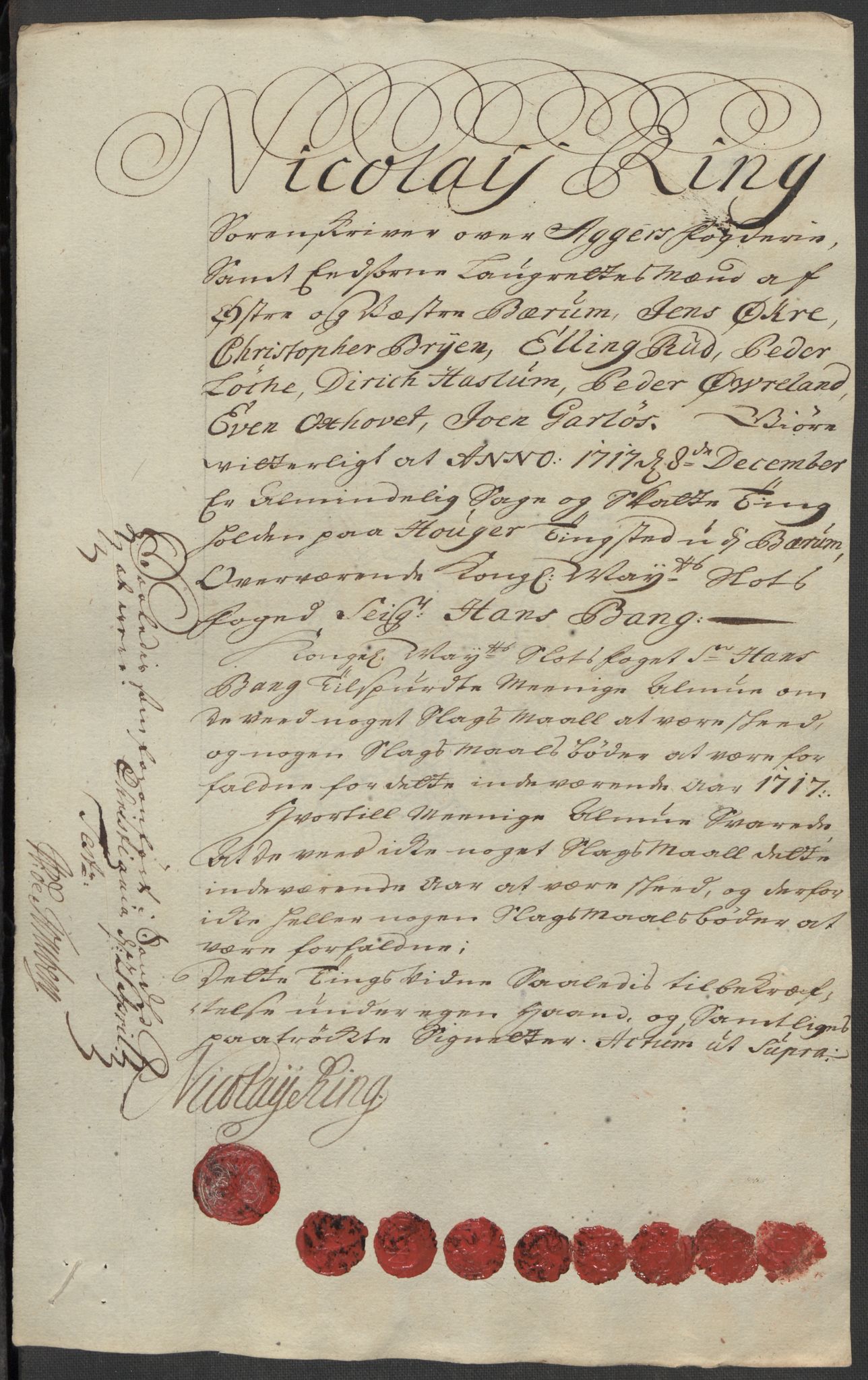 Rentekammeret inntil 1814, Reviderte regnskaper, Fogderegnskap, AV/RA-EA-4092/R10/L0455: Fogderegnskap Aker og Follo, 1717, p. 245