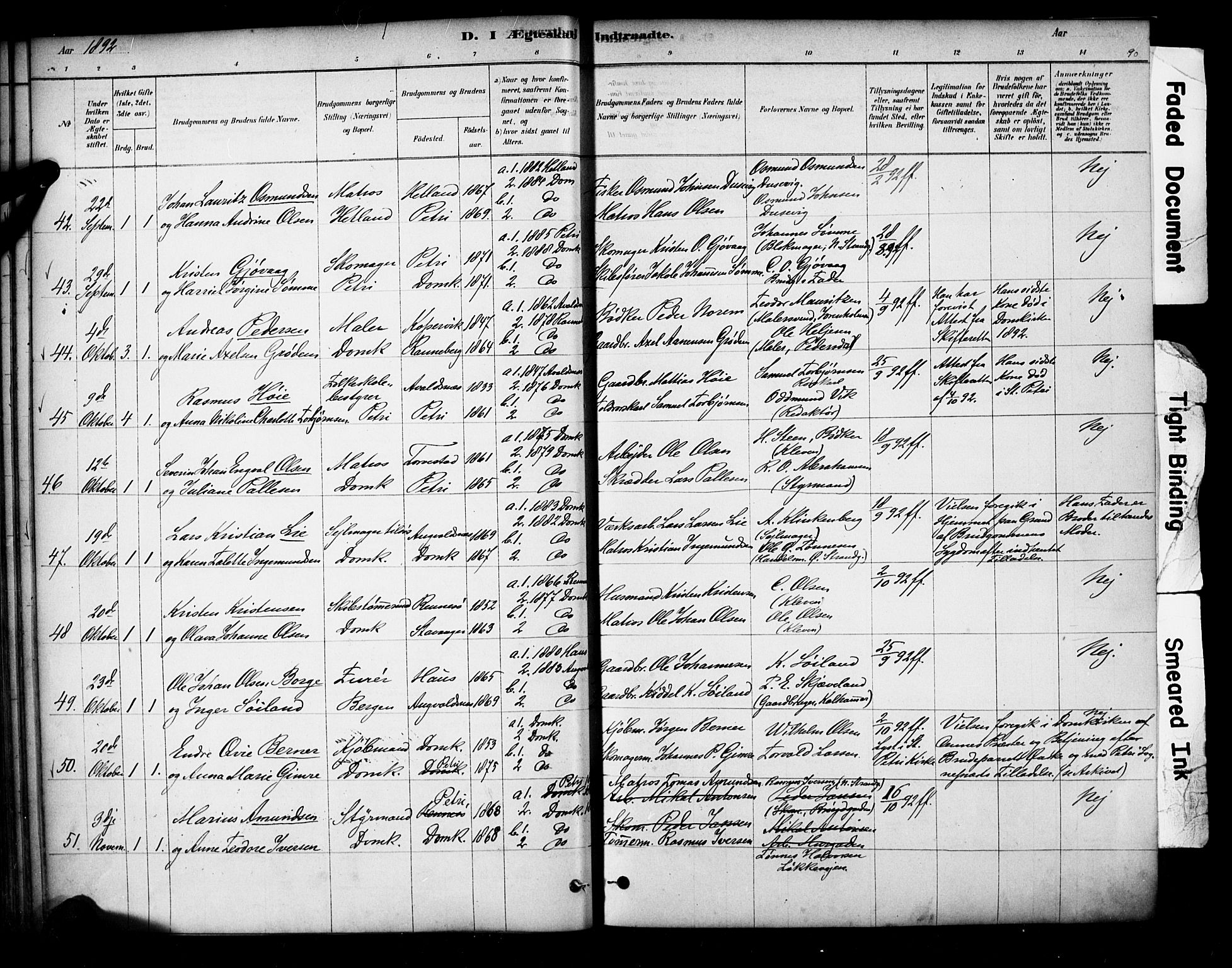 Domkirken sokneprestkontor, AV/SAST-A-101812/001/30/30BA/L0029: Parish register (official) no. A 28, 1878-1904, p. 90