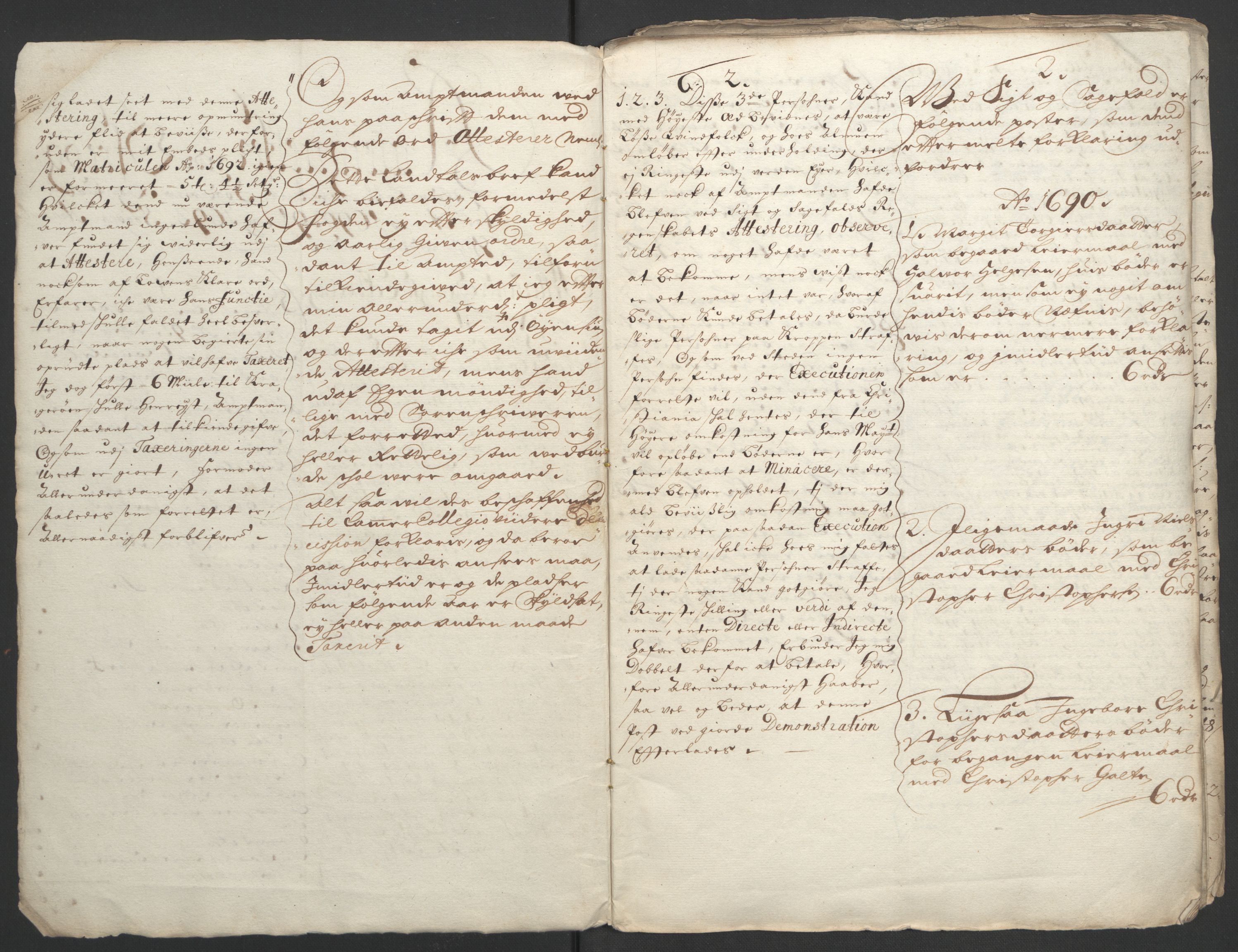 Rentekammeret inntil 1814, Reviderte regnskaper, Fogderegnskap, AV/RA-EA-4092/R35/L2090: Fogderegnskap Øvre og Nedre Telemark, 1692, p. 353