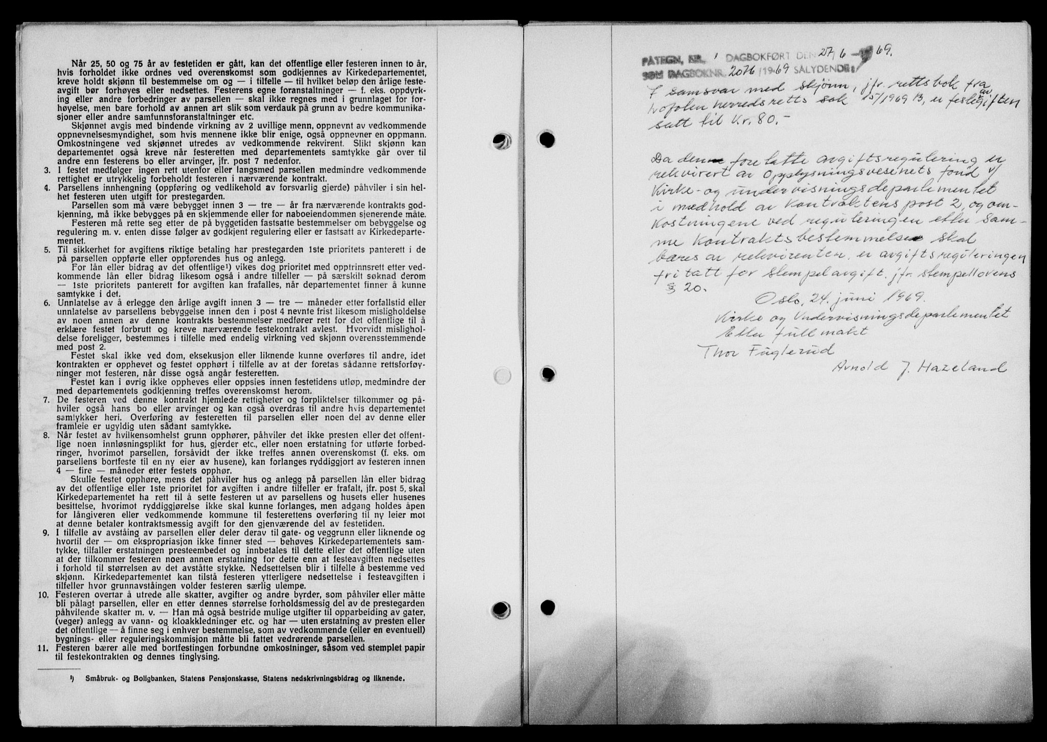 Lofoten sorenskriveri, SAT/A-0017/1/2/2C/L0024a: Mortgage book no. 24a, 1950-1950, Diary no: : 2076/1950