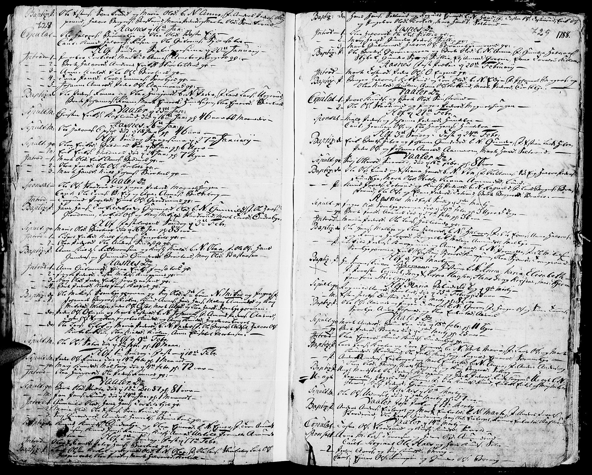 Hof prestekontor, AV/SAH-PREST-038/H/Ha/Haa/L0003: Parish register (official) no. 3, 1750-1789, p. 728-729