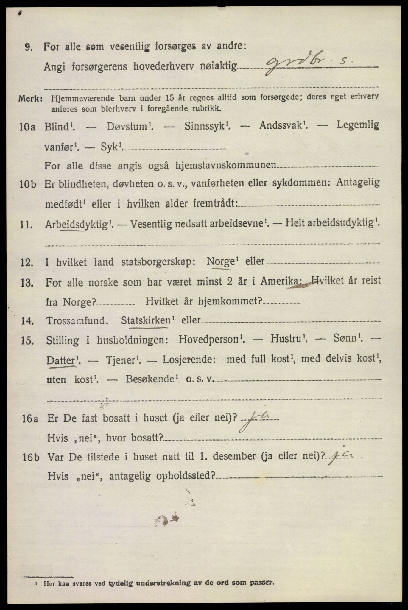 SAKO, 1920 census for Øvre Sandsvær, 1920, p. 1333