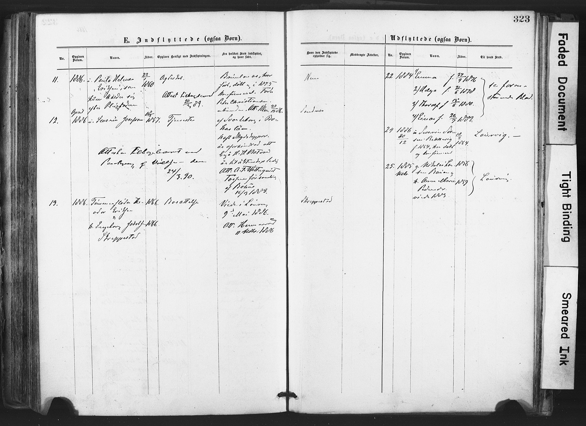 Tjølling kirkebøker, SAKO/A-60/F/Fa/L0008: Parish register (official) no. 8, 1877-1886, p. 323